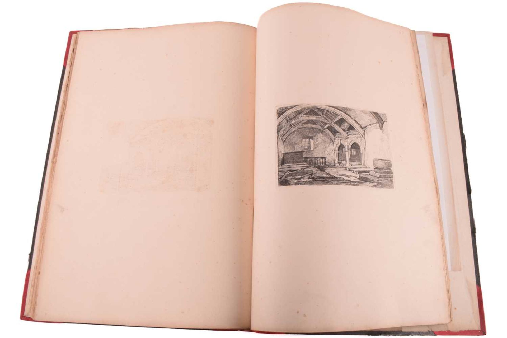 John Sell Cotman Etchings, 1811 edition with descriptive index, later half calf bound & 'Cotman's - Image 11 of 20