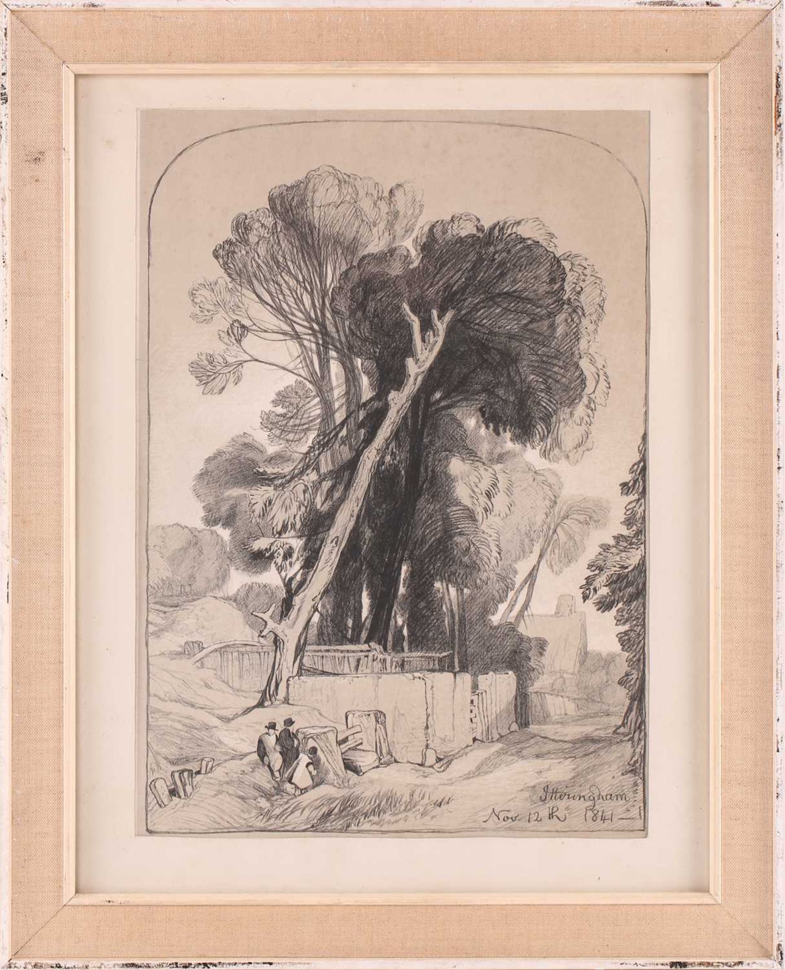 Miles Edmund Cotman (1810 - 1858), 'Itteringham', lithograph, dated in the image Nov 12th, 1841,