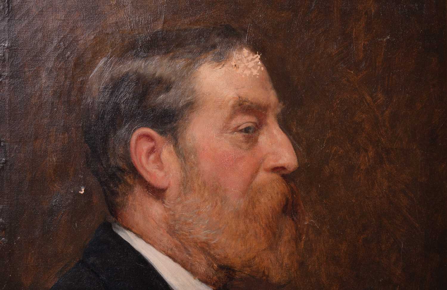 Frederick George Cotman RI. ROI. (British, 1850-1920), 'Portrait of Henry Edmund Cotman (1844- - Image 3 of 13