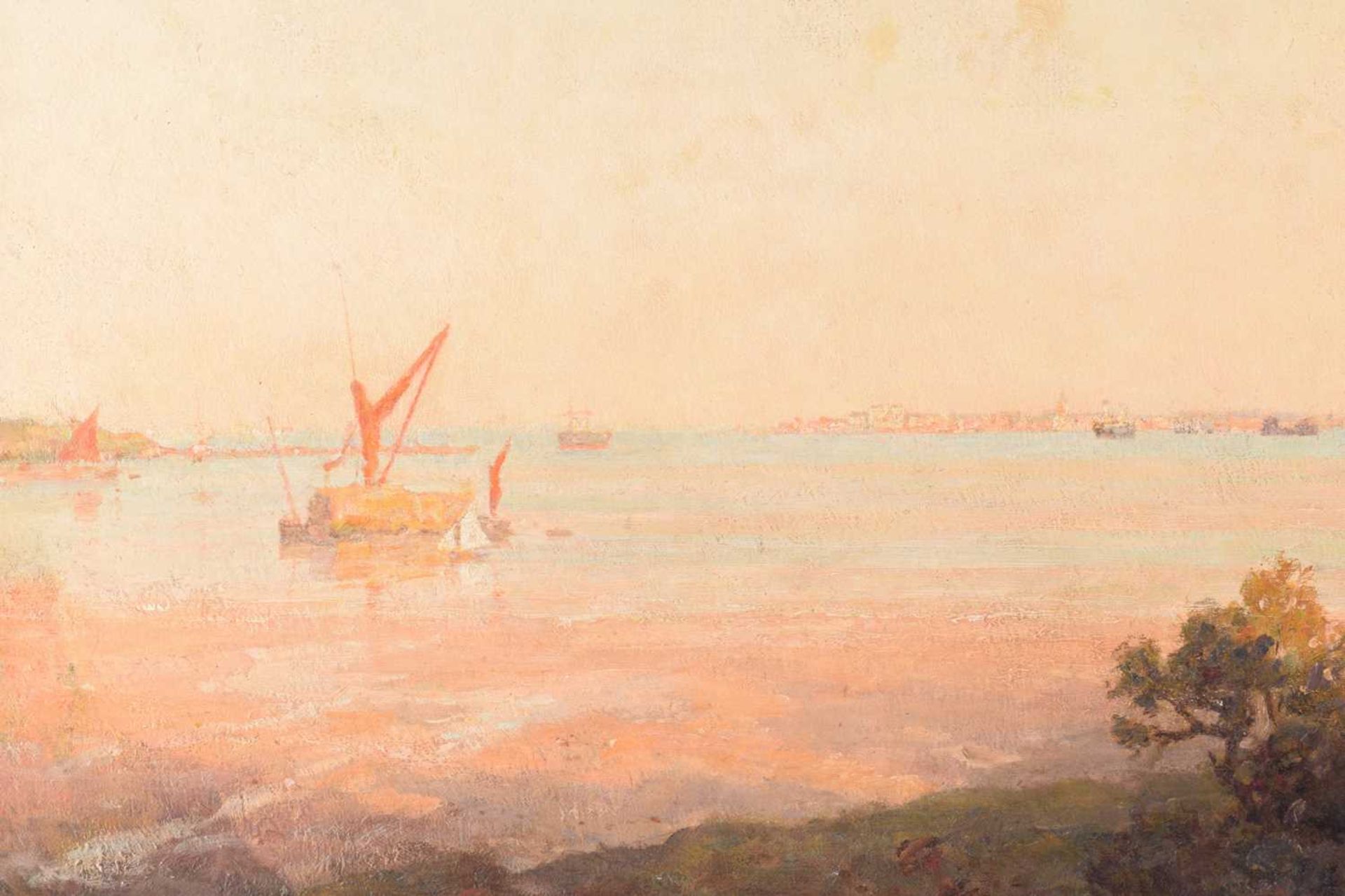 Frederick George Cotman RI. ROI. (British, 1850-1920), 'Erwarton Beach River Orwell Looking - Image 5 of 9