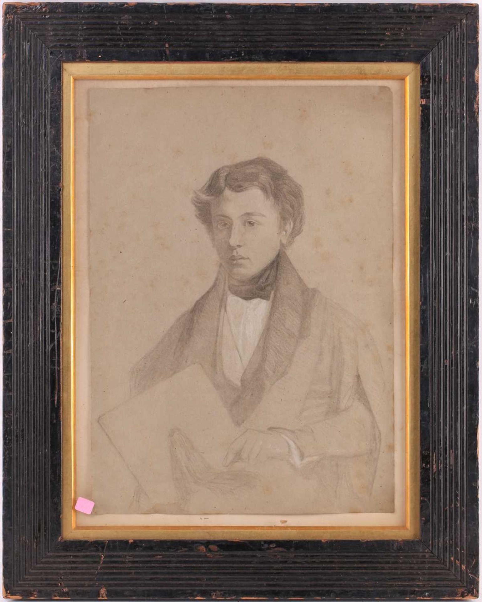 Miles Edmund Cotman (1810-1858), 'Self Portrait in the Kings College Gown, circa 1834', inscribed - Image 2 of 10