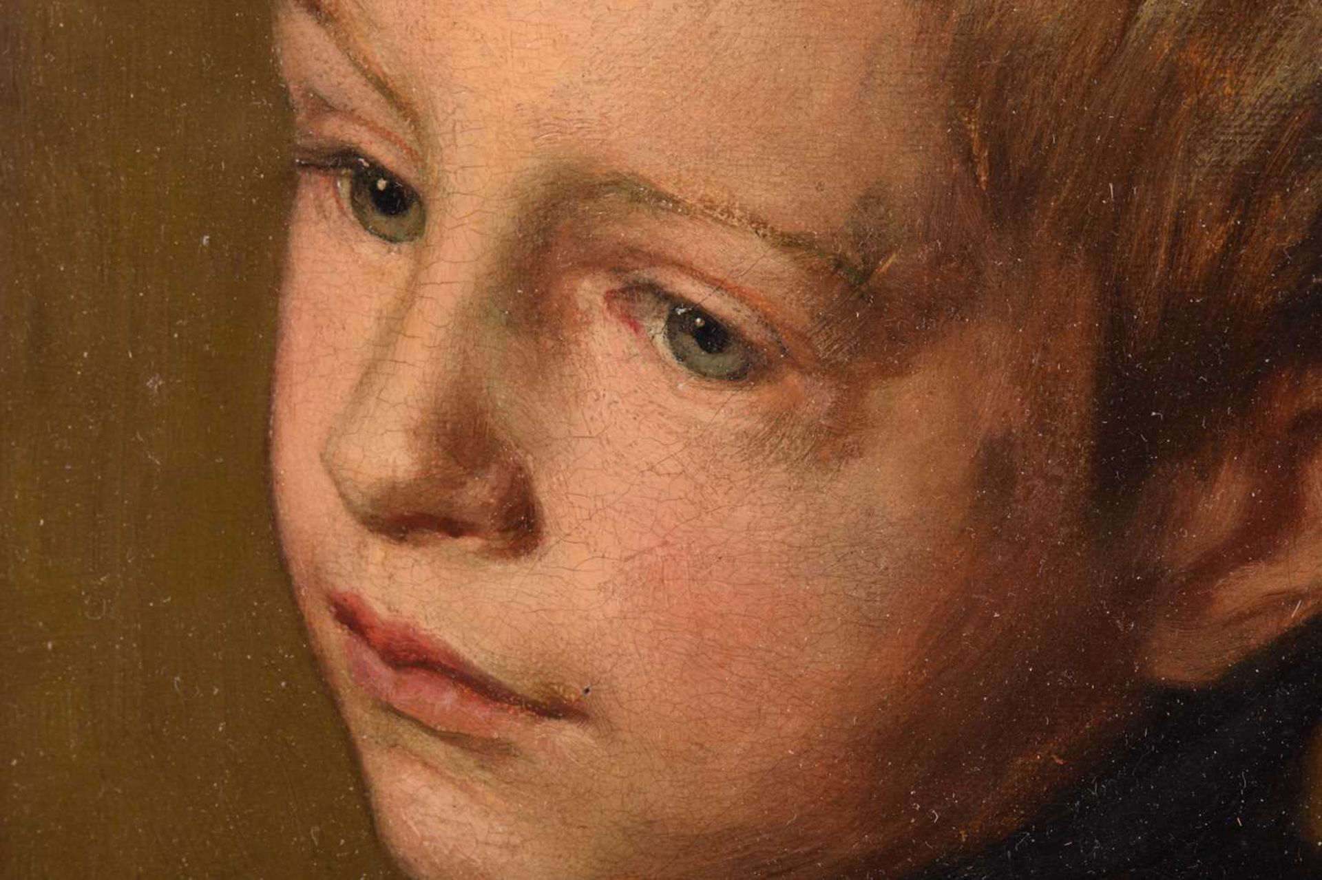Frederick George Cotman (British, 1850-1920), 'Portrait of Henry William Cotman (1876-1938) as a boy - Image 4 of 12