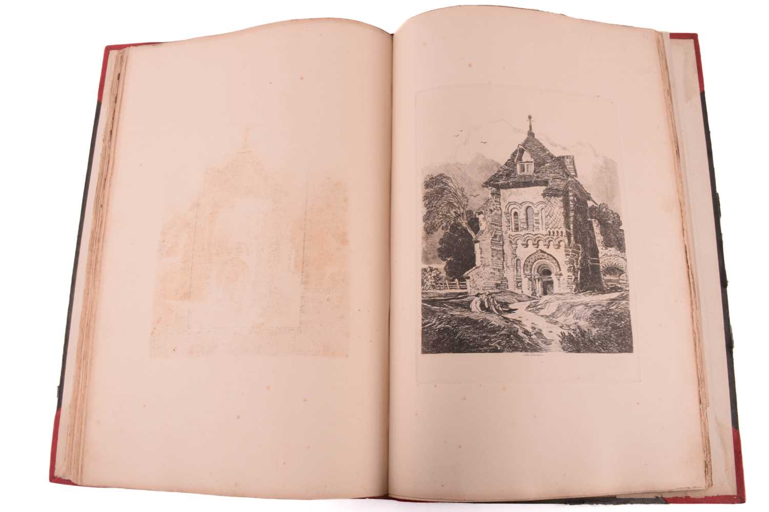 John Sell Cotman Etchings, 1811 edition with descriptive index, later half calf bound & 'Cotman's - Image 15 of 20