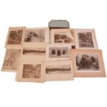 John Sell Cotman (1782 - 1842), six lithographs of Norfolk scenes, a large titled portfolio of later