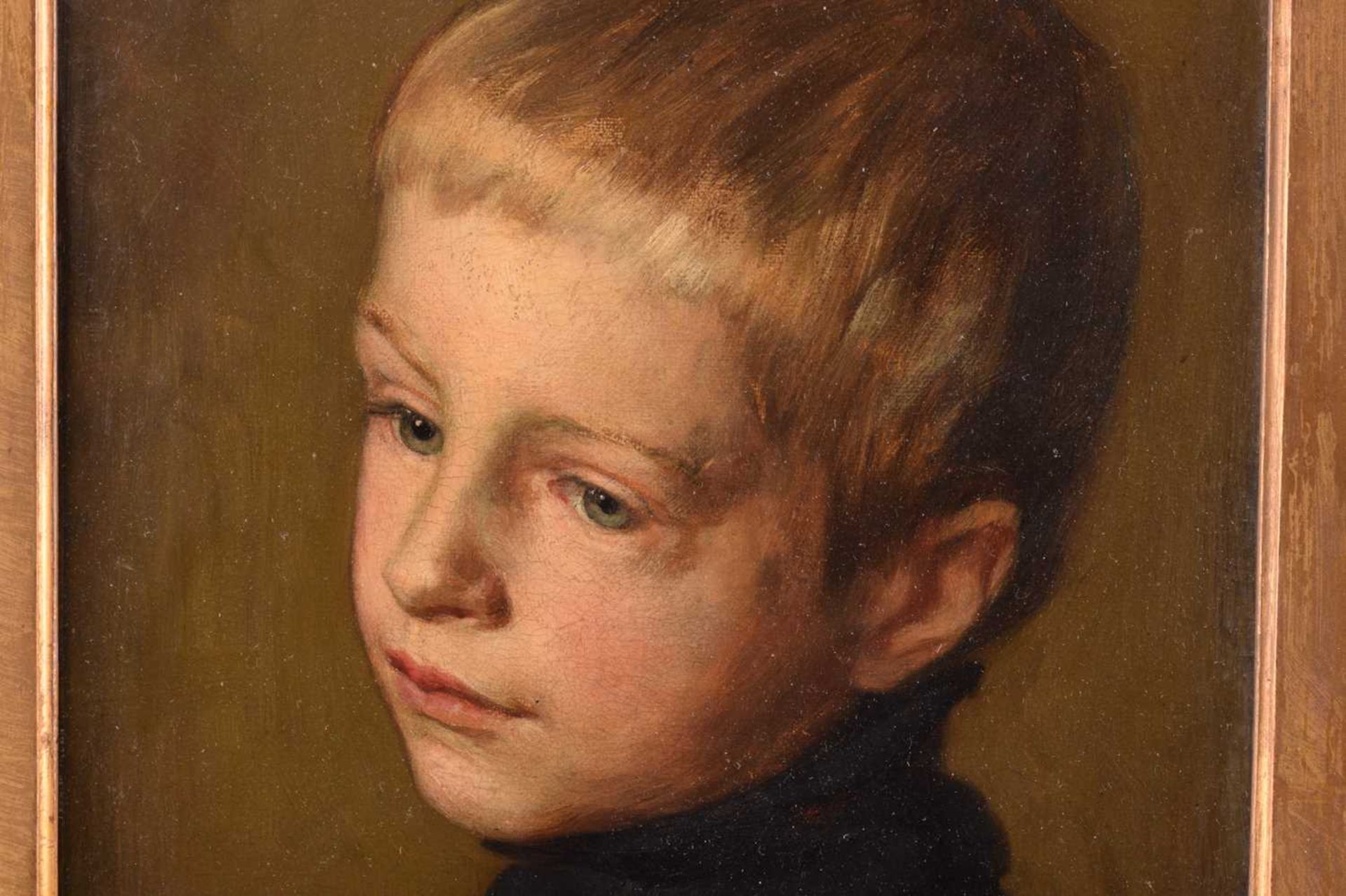 Frederick George Cotman (British, 1850-1920), 'Portrait of Henry William Cotman (1876-1938) as a boy - Image 3 of 12
