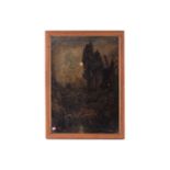 Frederick George Cotman RI. ROI. (British, 1850-1920), 'Mill by Moonlight', oil on canvas, 48cm x