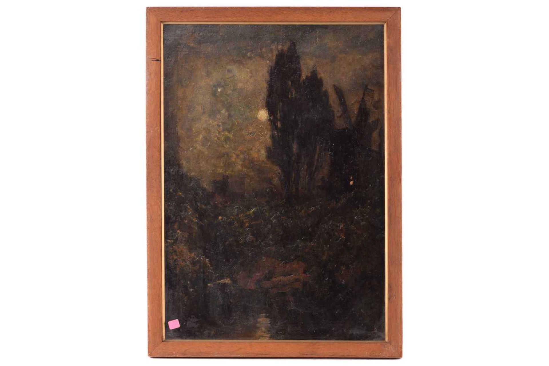 Frederick George Cotman RI. ROI. (British, 1850-1920), 'Mill by Moonlight', oil on canvas, 48cm x
