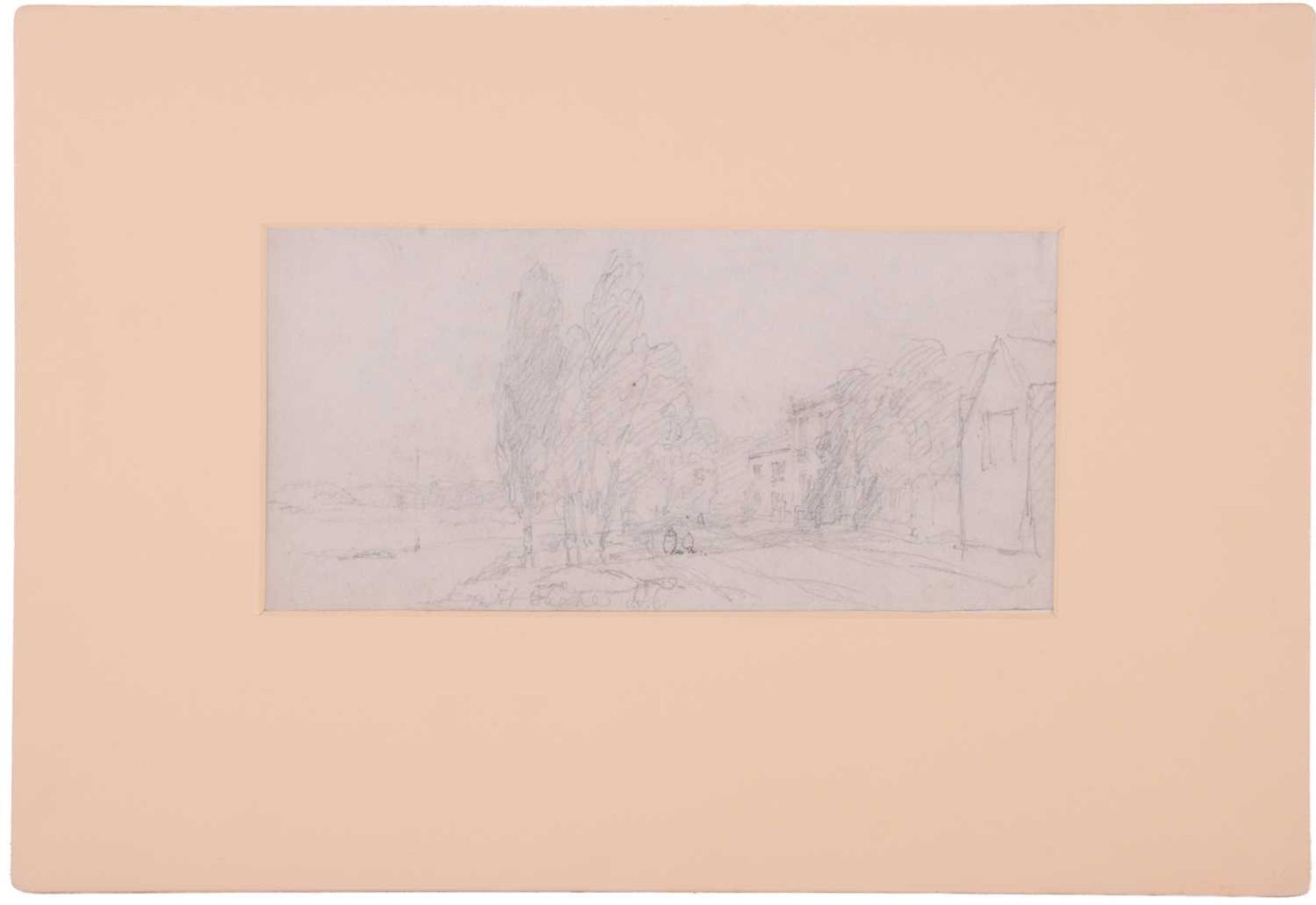 John Joseph Cotman (1814 - 1878), four pencil sketches, 'Trees in landscape', & 'Riverscape', both - Image 2 of 15
