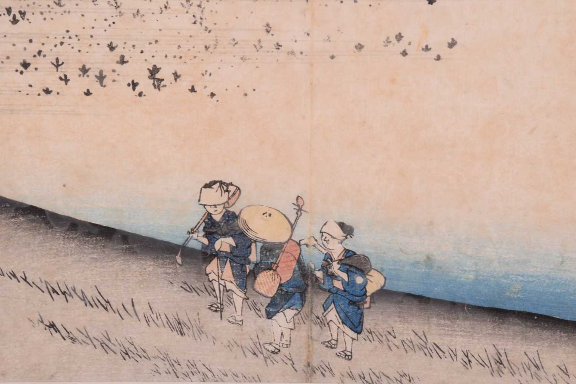 After Utagawa Hiroshige – View of Hiratsuka Station & Futugawa Sarugababa, from the 53 Stations on - Image 6 of 13