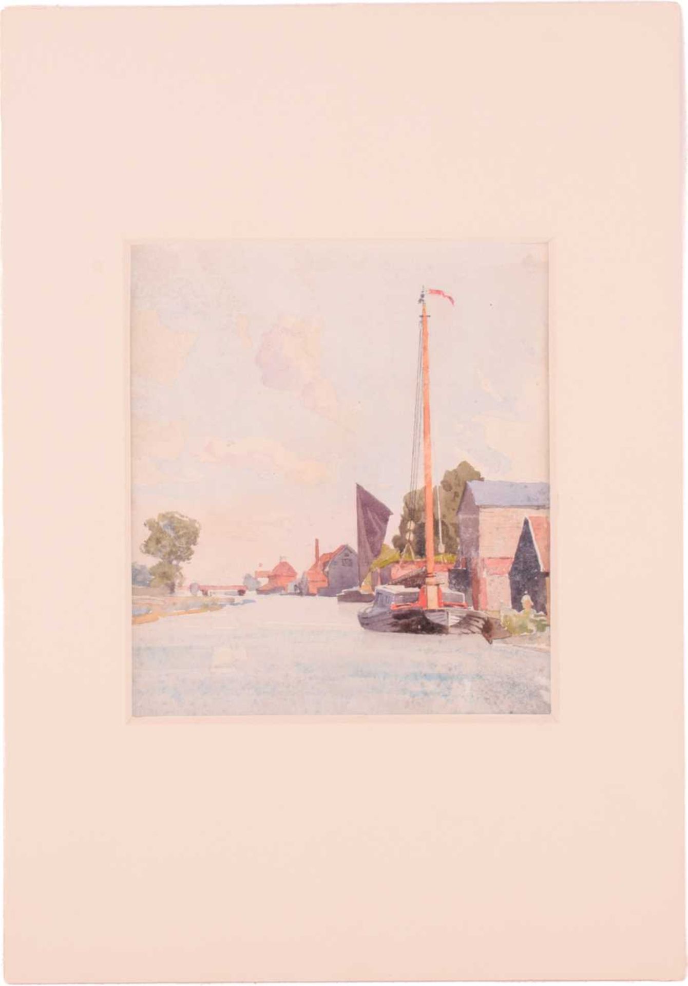 Frederick George Cotman (1850 - 1920), 'Beccle on the Waveney', 'Eel Boats' & 'Hay Barges (In - Image 2 of 14