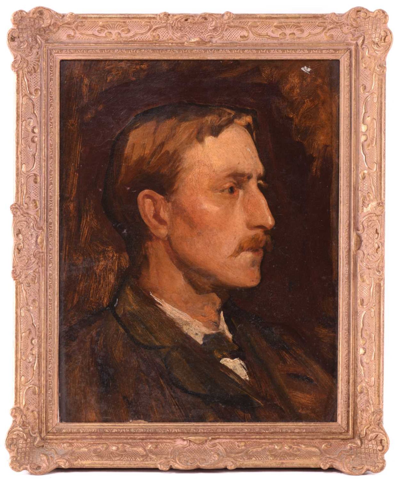 Frederick George Cotman RI. ROI. (British, 1850-1920), 'Portrait of T.W. Cotman (Brother of the - Image 2 of 10