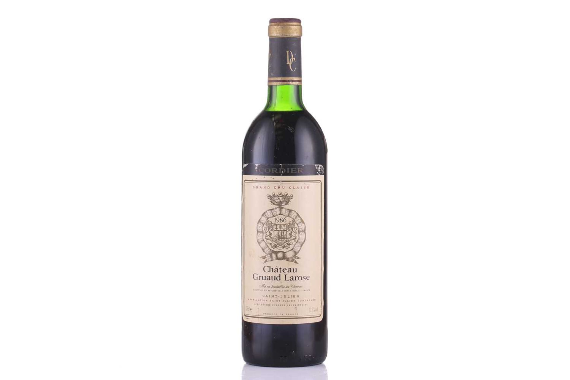 A bottle of 1986 Chateau Gruaud Larose, together with a 1990 Chateau Lascombes and a 1988 Margaux, - Image 3 of 7