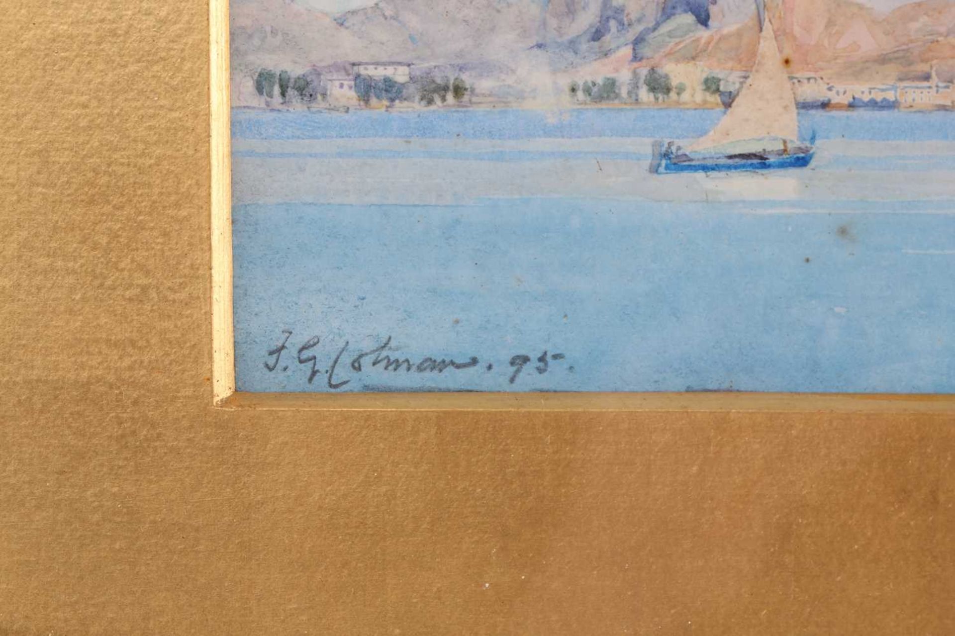 Frederick George Cotman RI. ROI. (British, 1850-1920), 'Monte Pelligrino, Palermo', signed and dated - Image 9 of 12