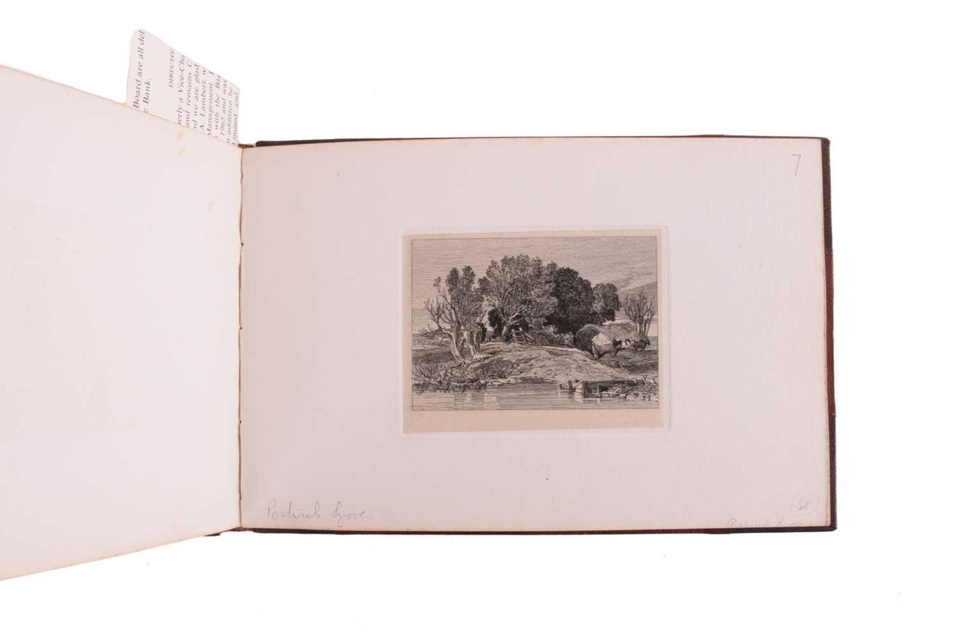 Etchings by M. E. Cotman, two volumes, one half calf bound containing ten etchings on thick card and - Image 8 of 15