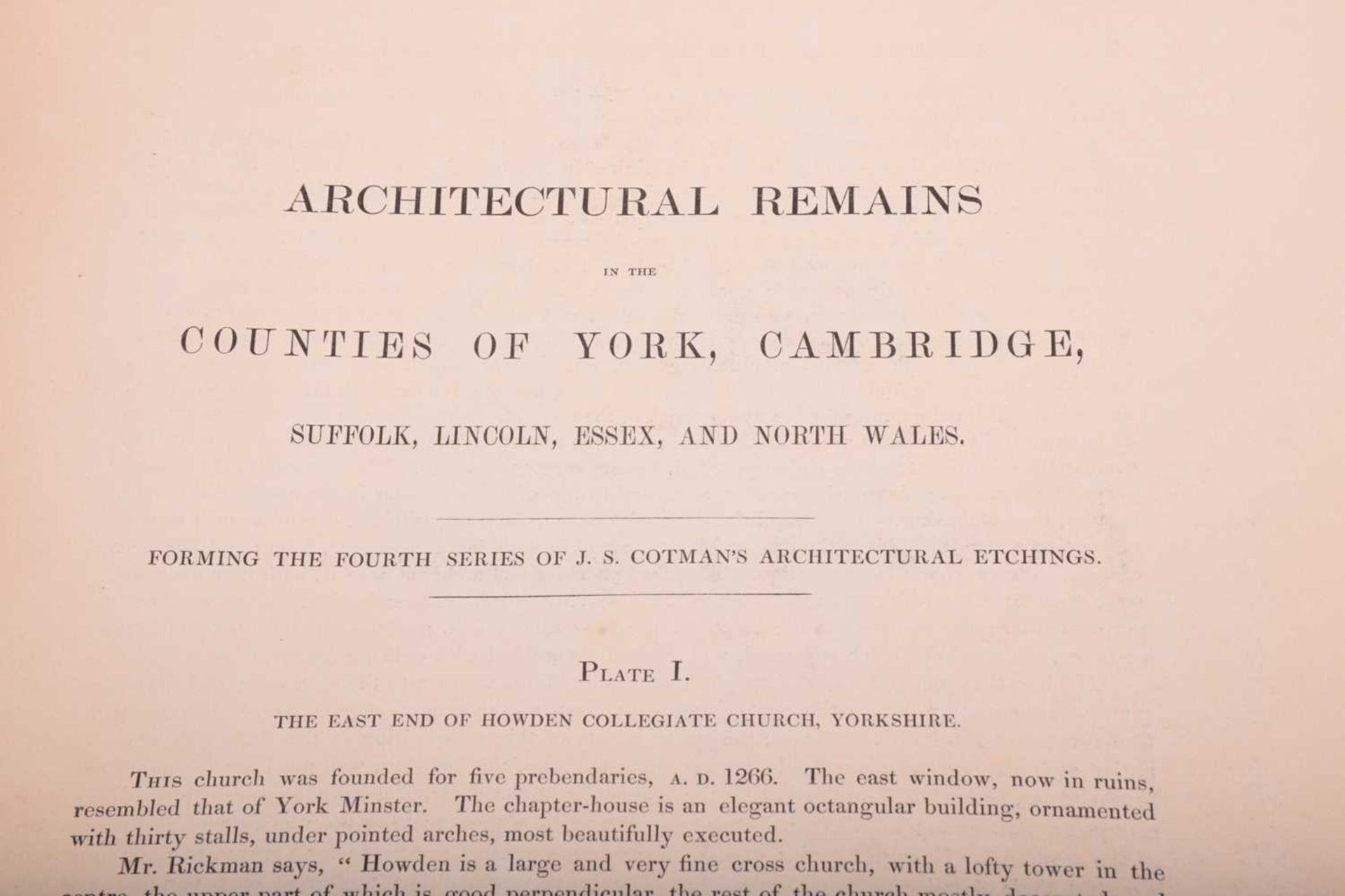 John Sell Cotman, 'Etchings - Specimens of Castellated & Ecclesiastical Remains in Norfolk', ' - Image 21 of 28