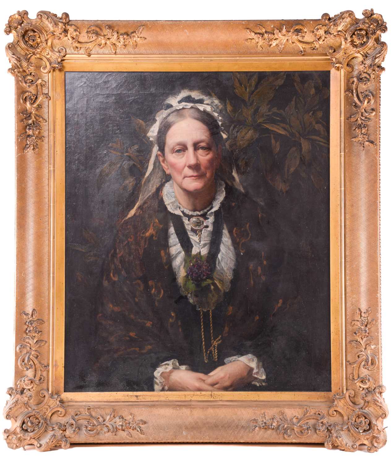 Frederick George Cotman RI. ROI. (British, 1850-1920), 'The Artist's Mother - Maria Cotman NEE - Image 2 of 8