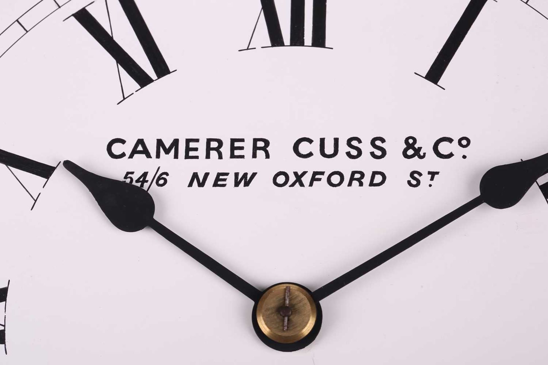 A Camerer Cuss of 54/6 Oxford St, London, an unusually small single fusee wall timepiece with a - Image 2 of 11