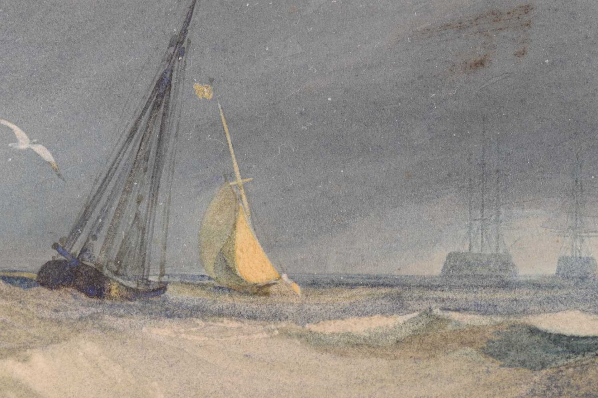 Miles Edmund Cotman (British, 1810-1858), 'Seascape', signed and dated 1831, watercolour, typed - Image 5 of 15