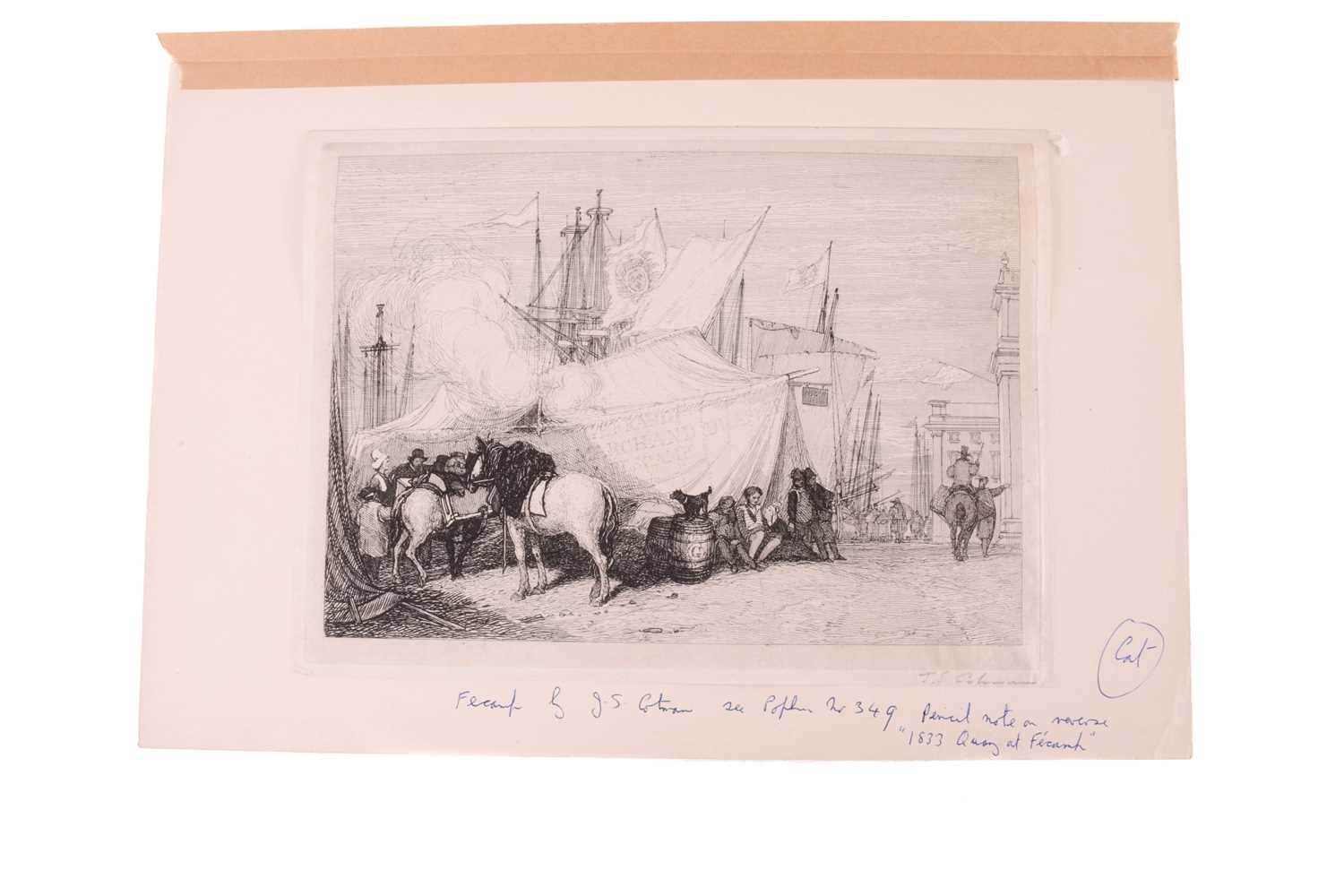 John Sell Cotman (1782 - 1842), five etchings, 'Fecamp', 20.5cm x 27.7cm , Popham 349; 'An Eastern - Image 21 of 26