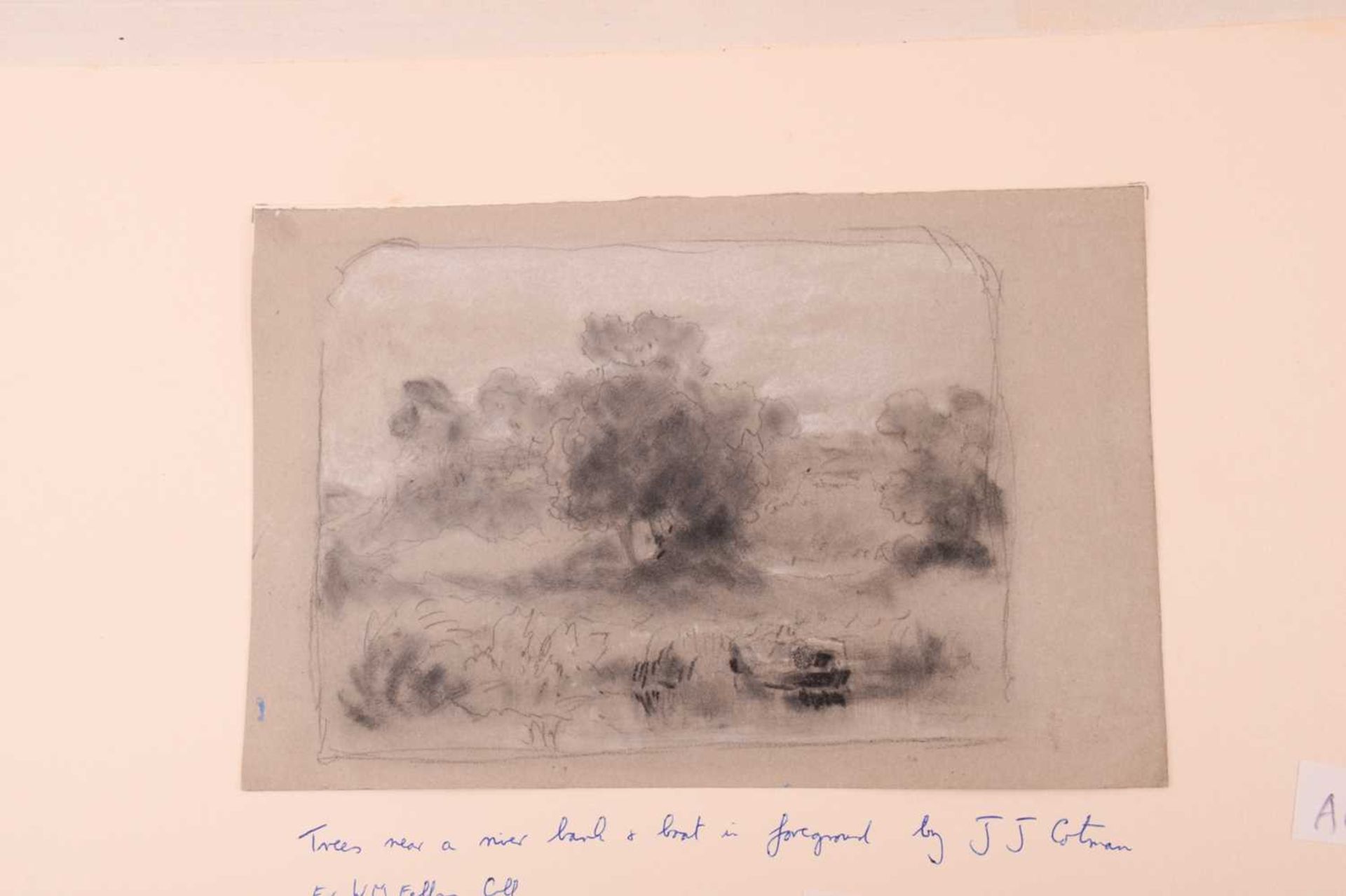 John Joseph Cotman (1814 - 1878), three pencil & charcoal sketches, 'Whitlingham' & 'A Wood', both - Image 9 of 12