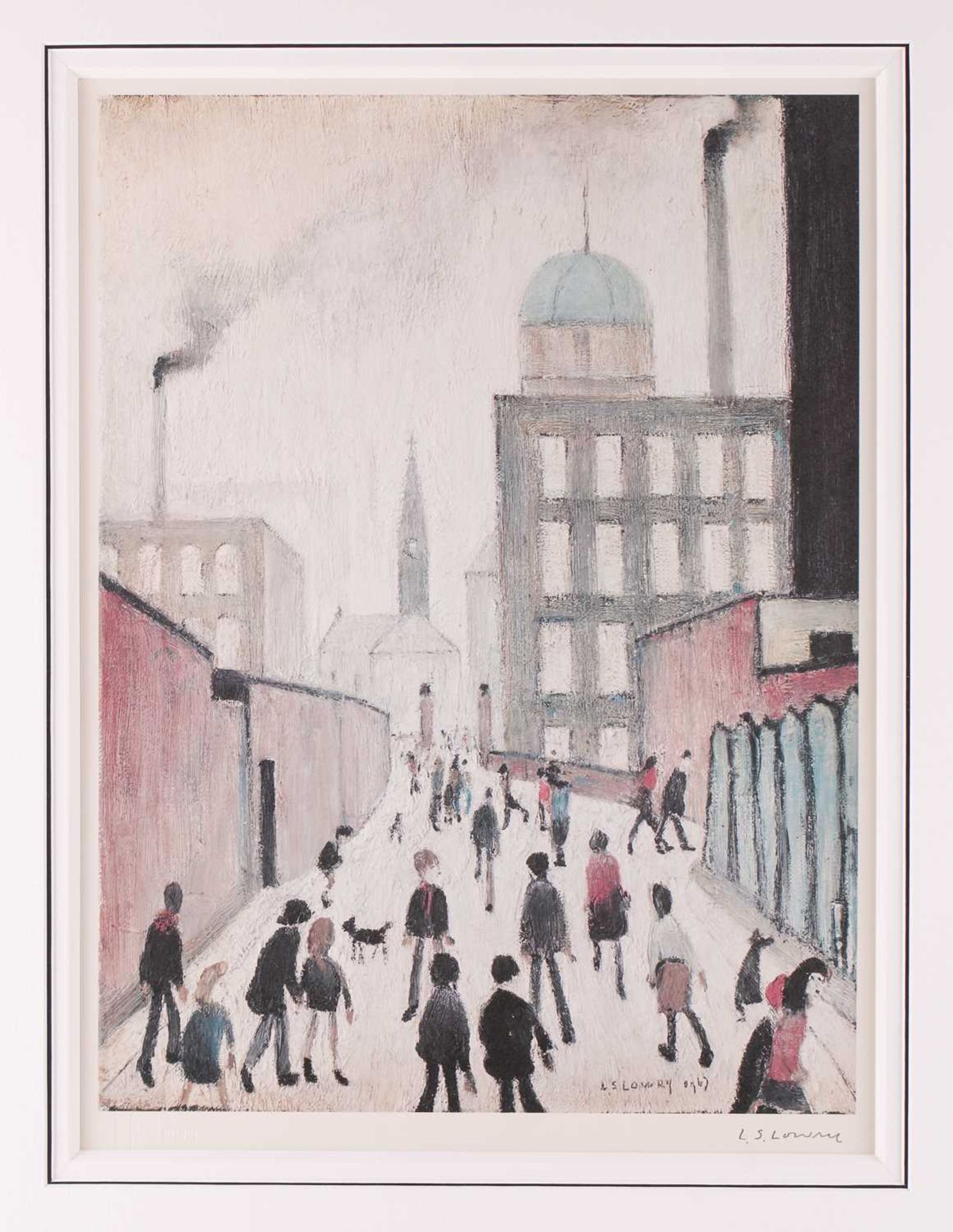 Laurence Stephen Lowry RA (1887-1976) British, 'Mrs Swindell's Picture', limited edition print, - Image 3 of 8