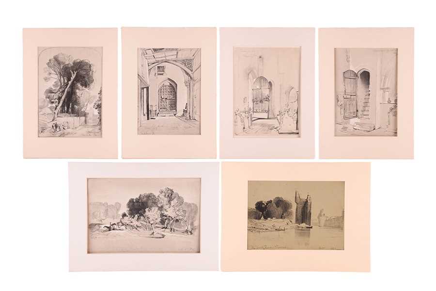 After John Sell Cotman (1782 - 1842) a collection of six lithographs by Miles Edmund Cotman (