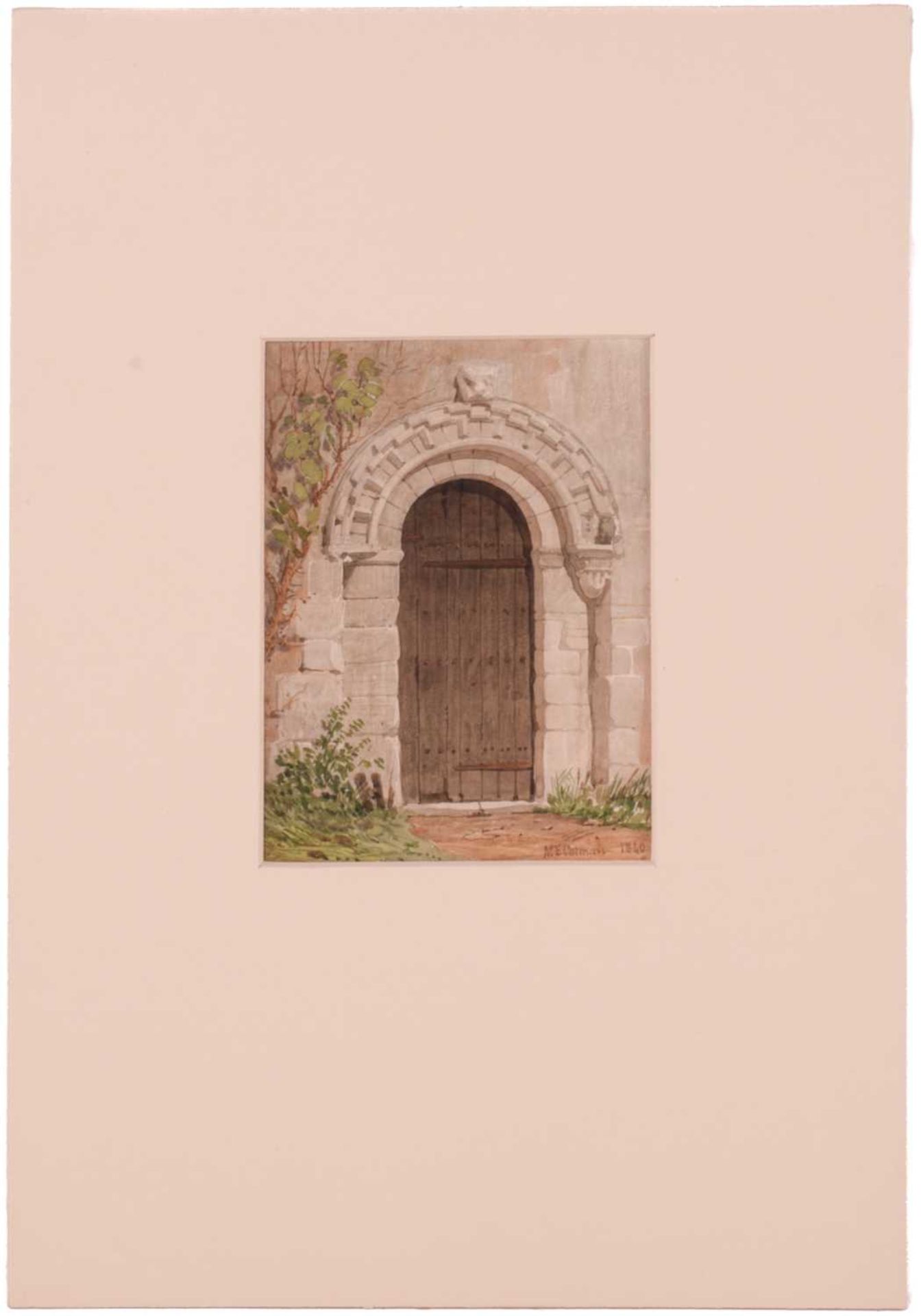Miles Edmund Cotman (1810 - 1858), 'Framlingham Earl Church', signed and dated 1840, watercolour,