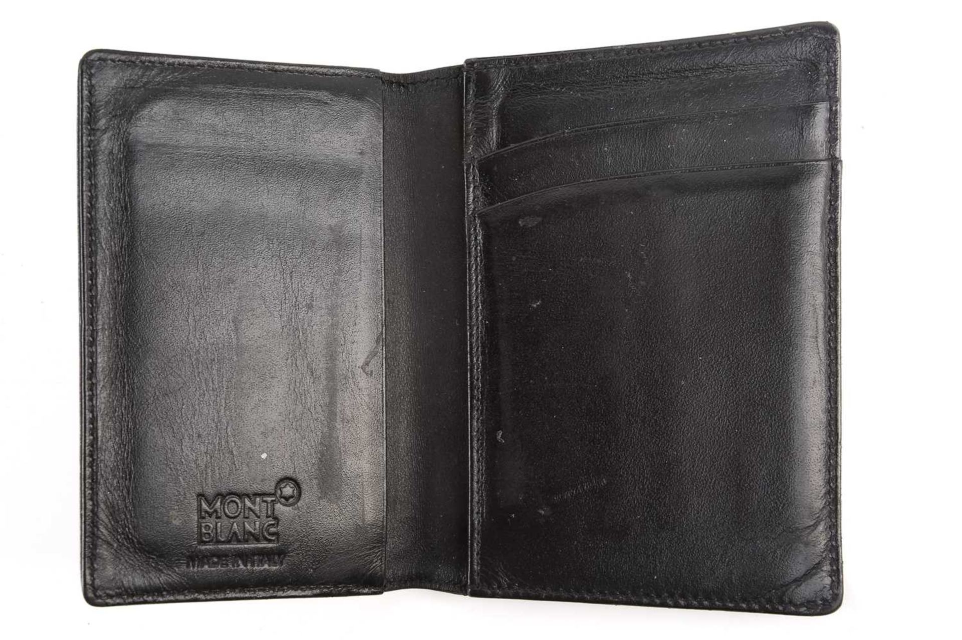 Montblanc - two Meisterstück business card holders, one of them with gusset. (2) - Image 3 of 6