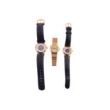 Three lady's dress watches including a Longines and two Toscow wristwatches, the Longines features a