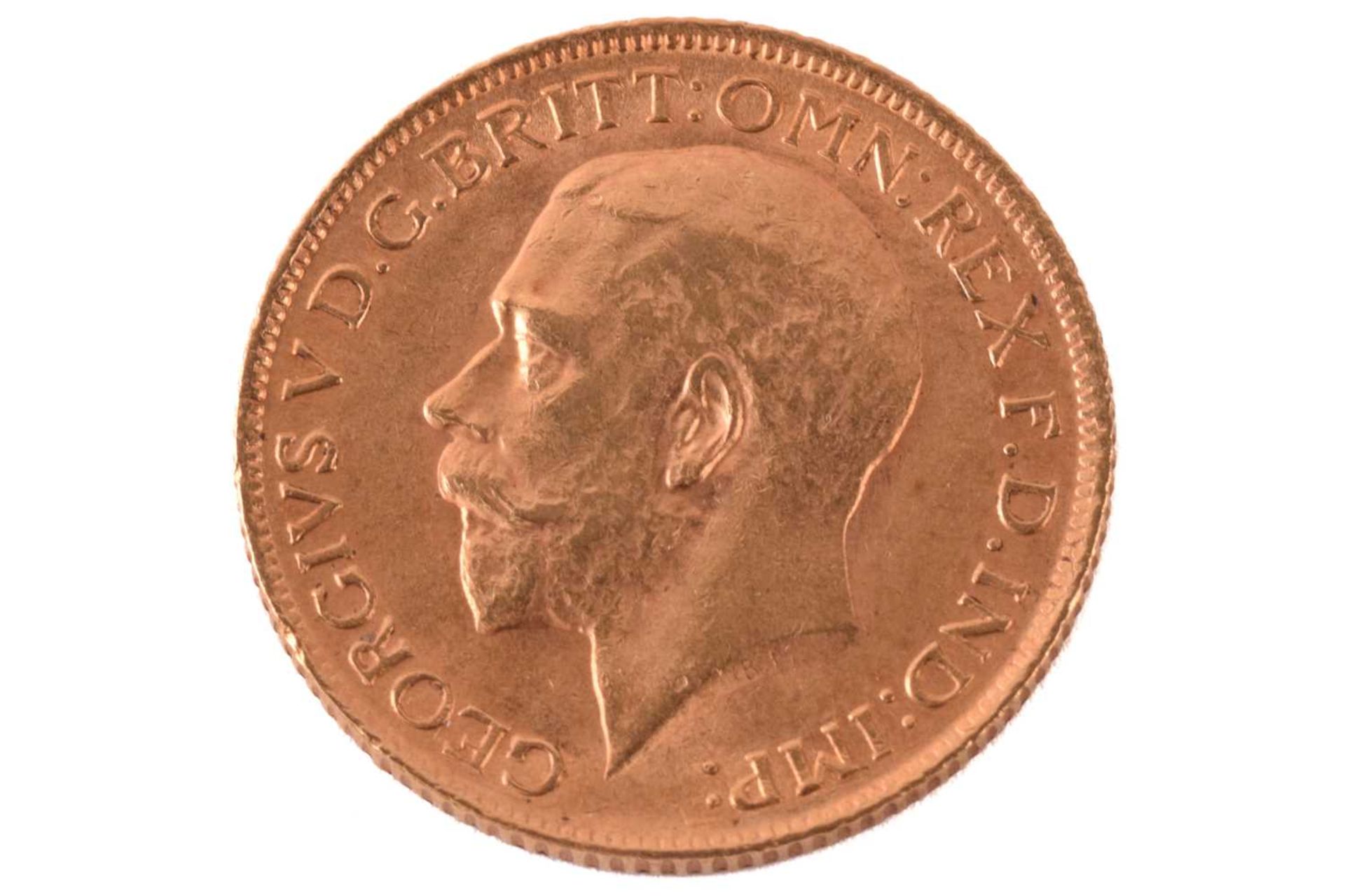 A George V full sovereign 1912, obverse bare head to the left. - Image 2 of 2