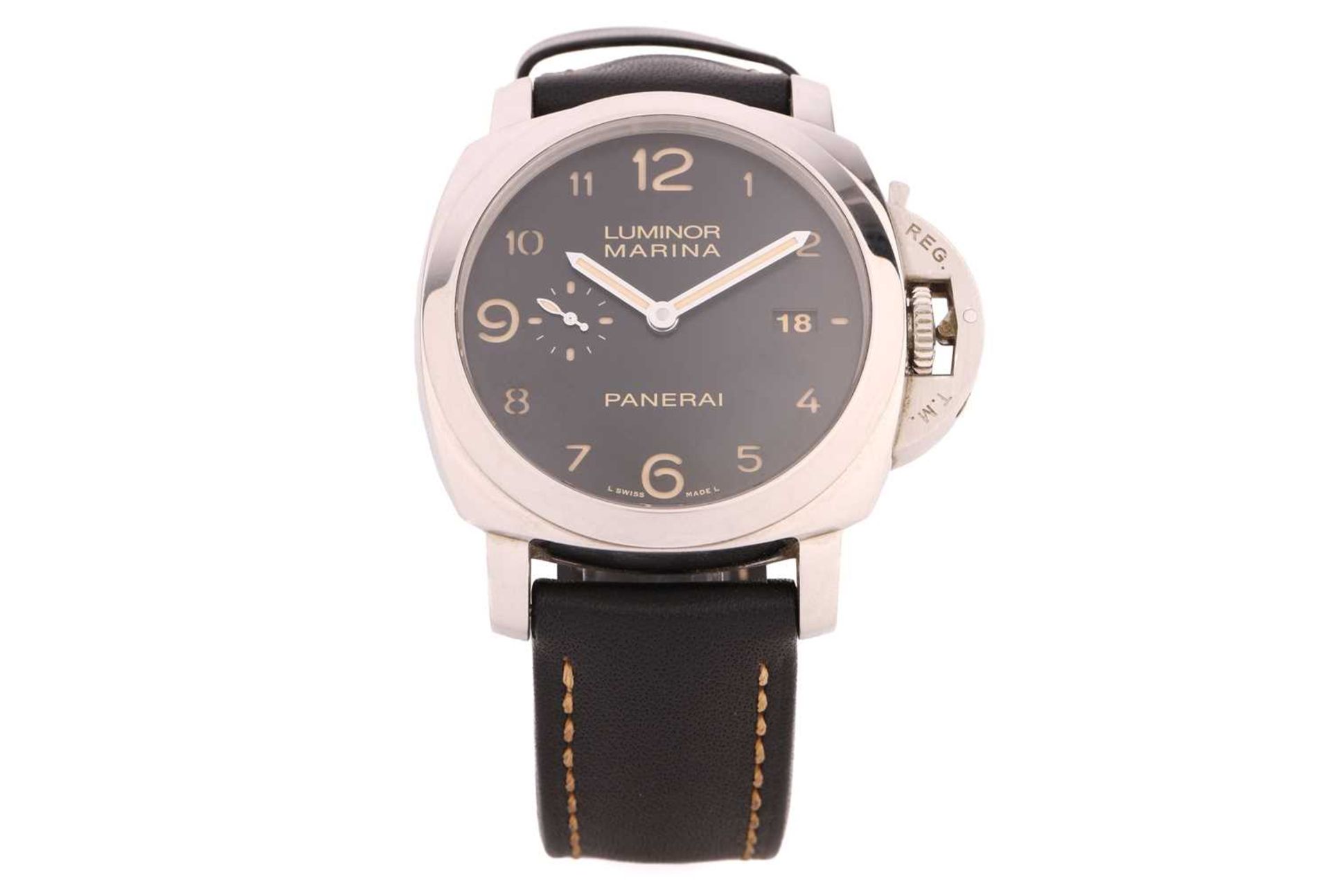 A Panerai Luminor Marina Ref: PAM00359, featuring a Swiss-made automatic movement in a steel case