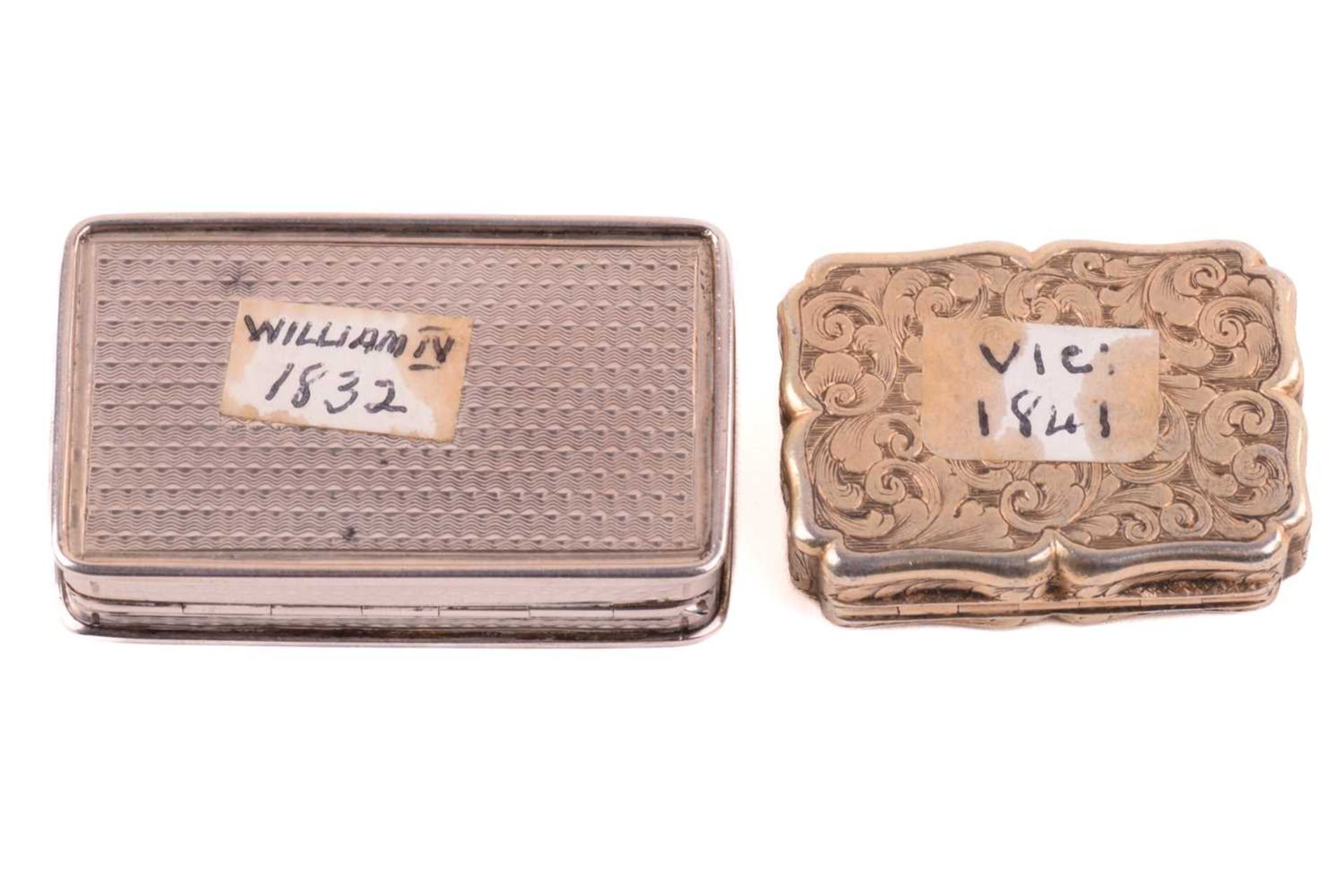 A Victorian silver-gilt vinaigrette by Nathaniel Mills, Birmingham 1840, of wasted rectangular form, - Image 7 of 7