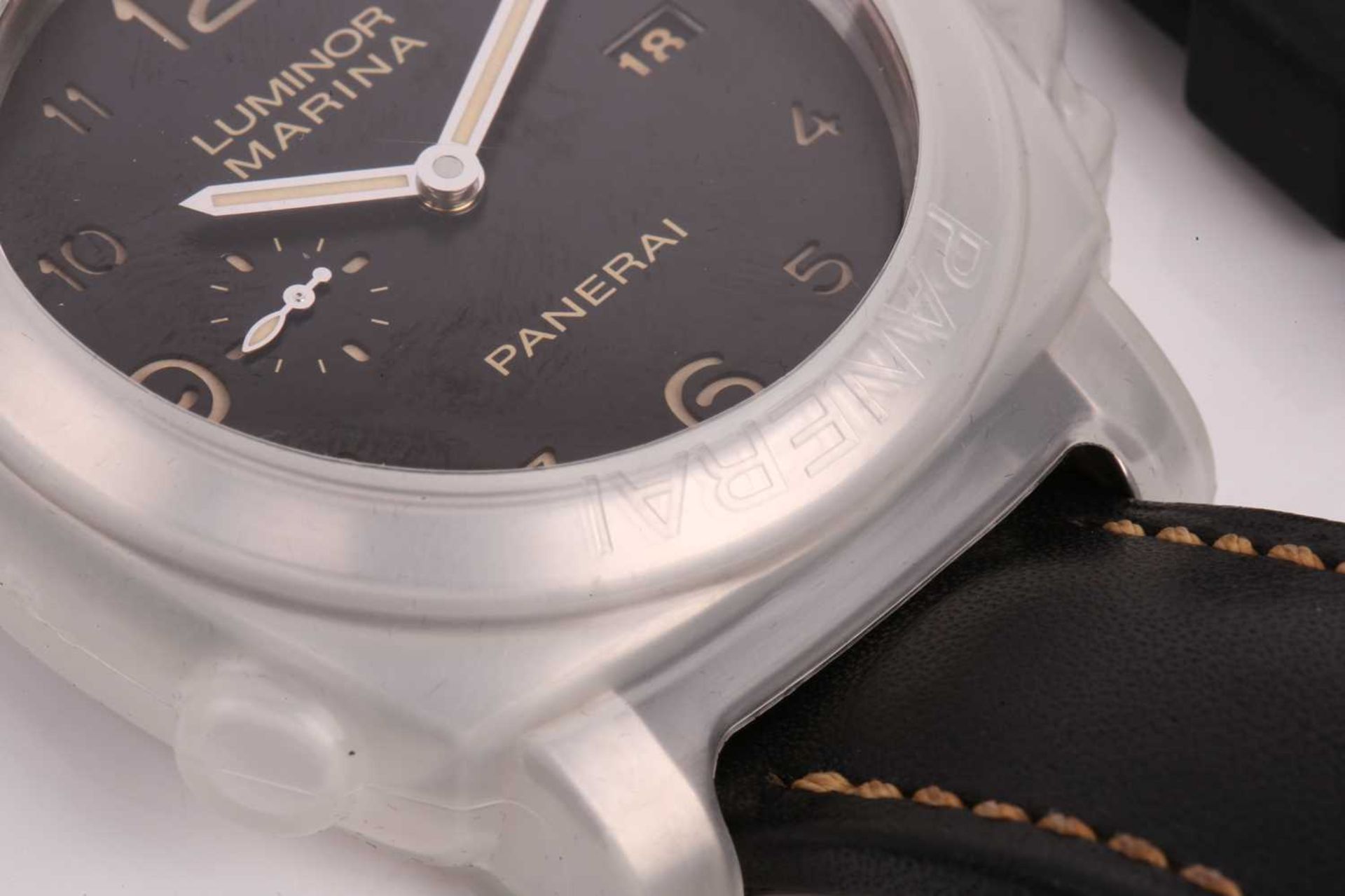 A Panerai Luminor Marina Ref: PAM00359, featuring a Swiss-made automatic movement in a steel case - Image 9 of 25