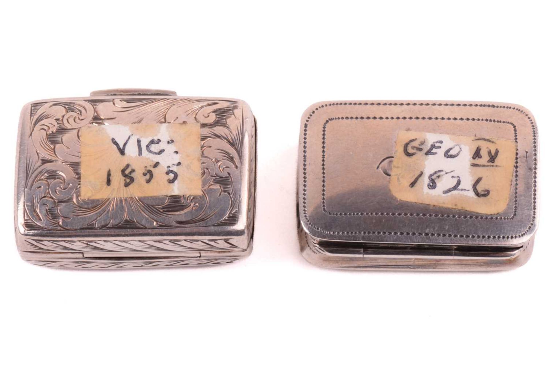 A George IV silver vinaigrette, by Joseph Willmore, Birmingham 1825, of rectangular form, the hinged - Image 6 of 6