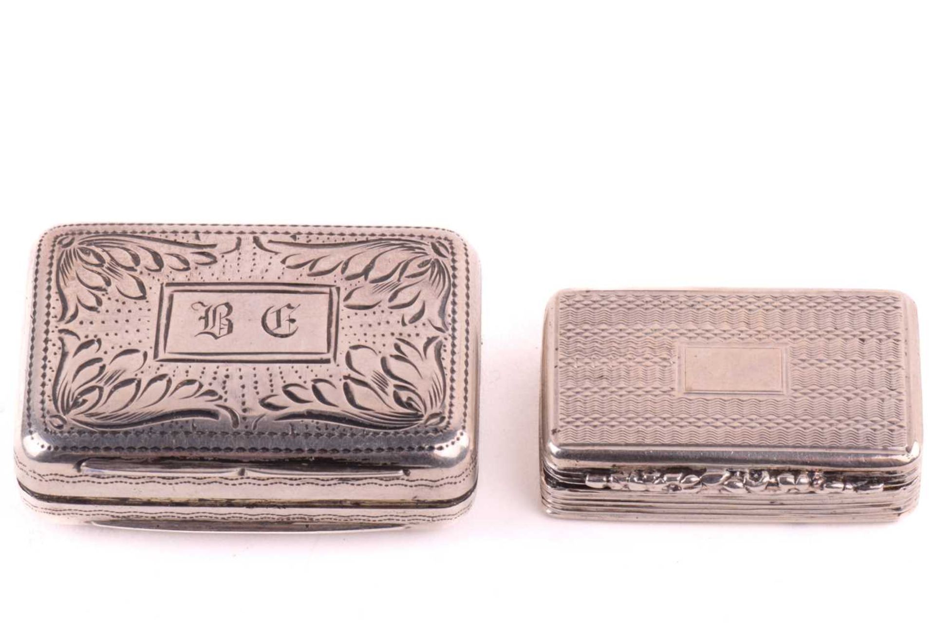 A William IV silver vinaigrette, Marked 'TS' possibly Thomas Smith, Birmingham 1829, of