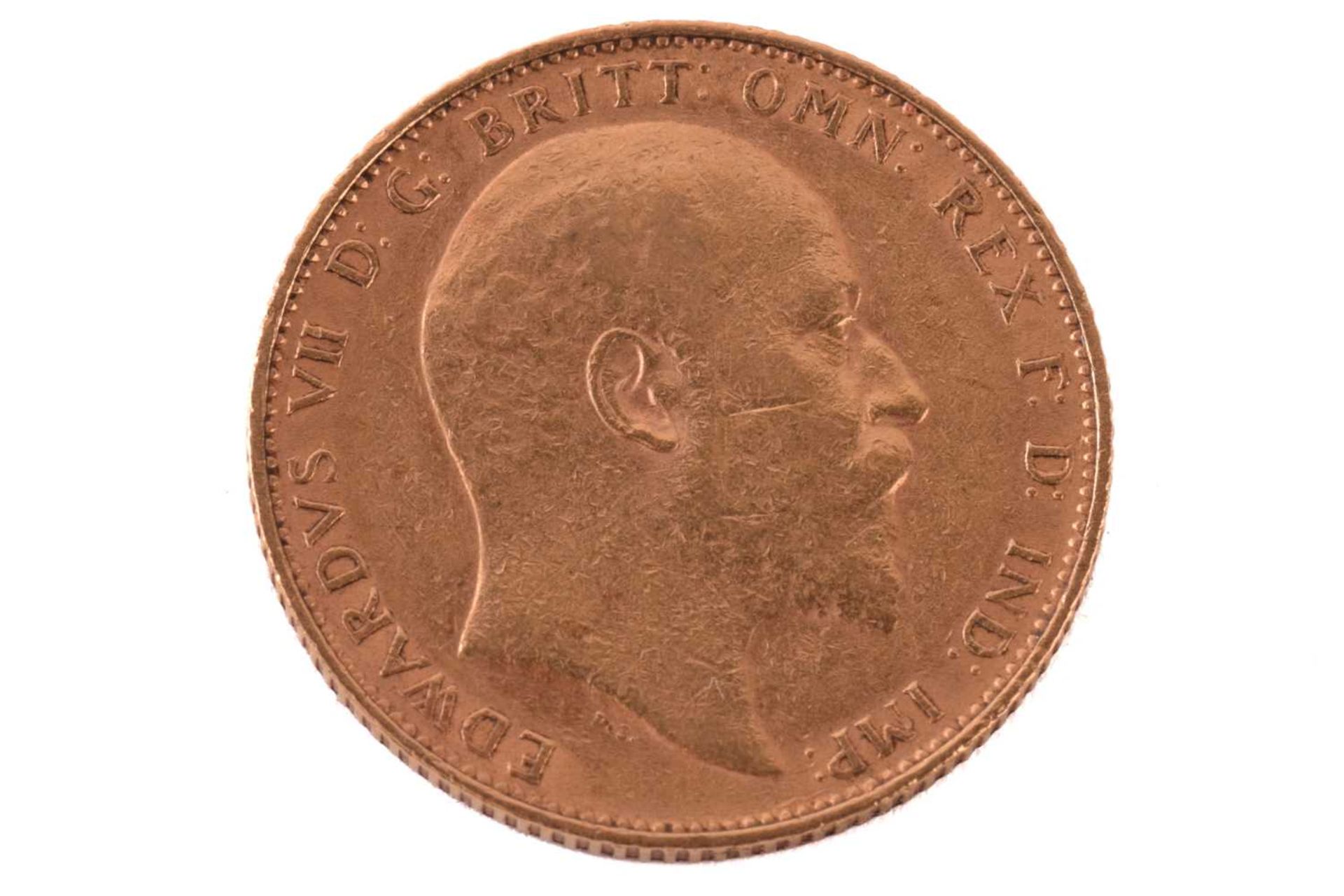 An Edward VII full sovereign 1905, obverse bare head facing right. - Image 2 of 2