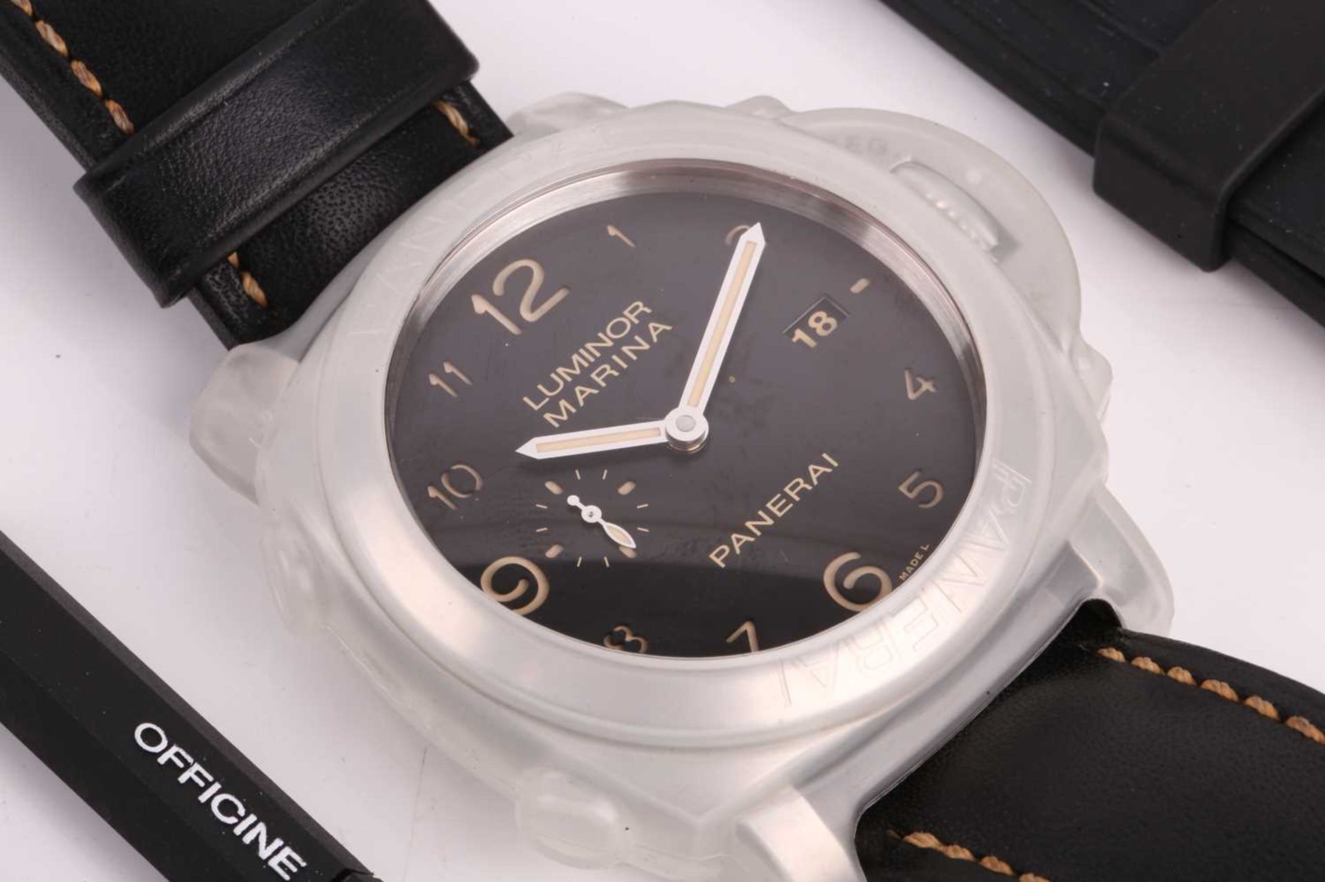 A Panerai Luminor Marina Ref: PAM00359, featuring a Swiss-made automatic movement in a steel case - Image 8 of 25