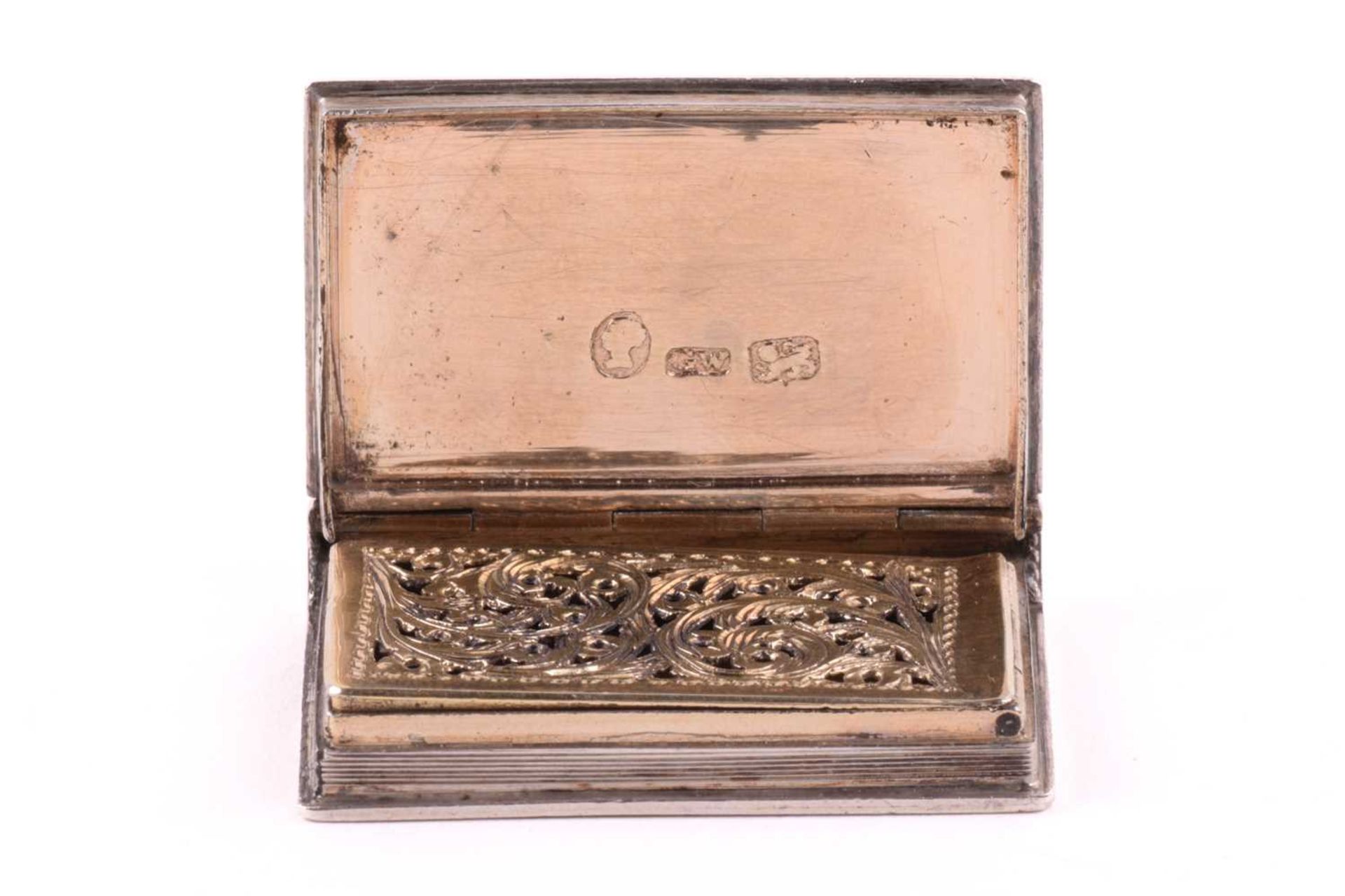 A Victorian silver vinaigrette, by Gervase Wheeler, Birmingham 1840, modelled in the form of a book, - Image 3 of 9