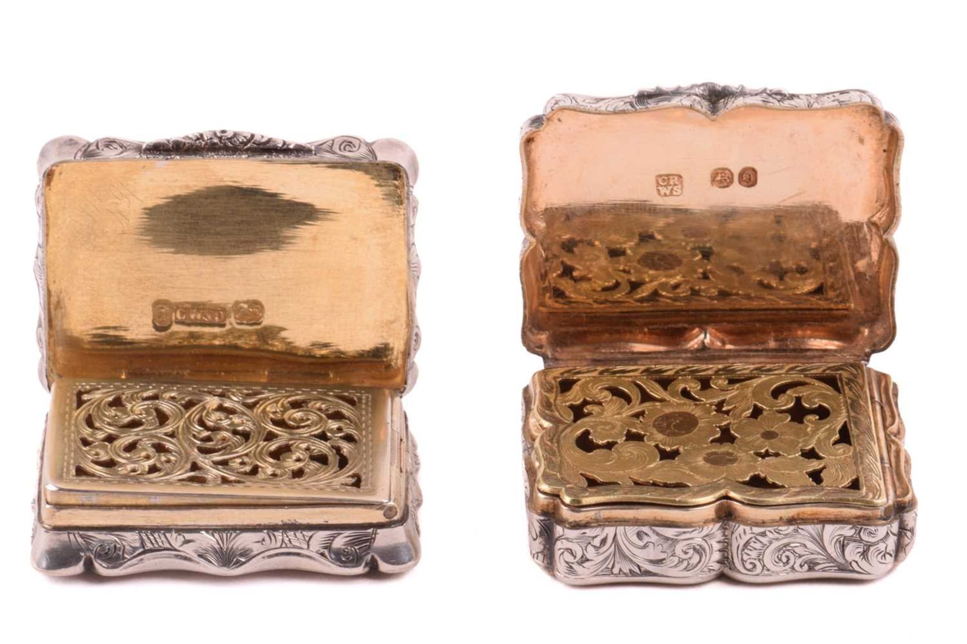 A Victorian silver vinaigrette, by Charles Rawlings & William Summers, London 1839, of rectangular - Image 3 of 8