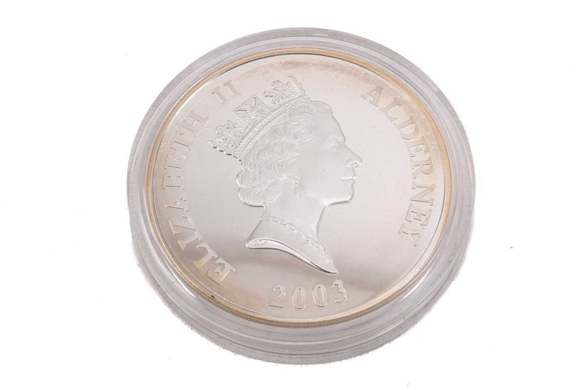 A cased set of eight proof silver encapsulated crown pieces, to commemorate Queen Elizabeth II - Image 12 of 15