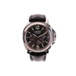 A Panerai Luminor Power Reserve, featuring an automatic Swiss-made movement in a steel case