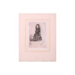 James Abbot McNeill Whistler (1834-1903), 'Annie Standing', etching, 1857/8, 11.7 cm x 7.7 cm, the