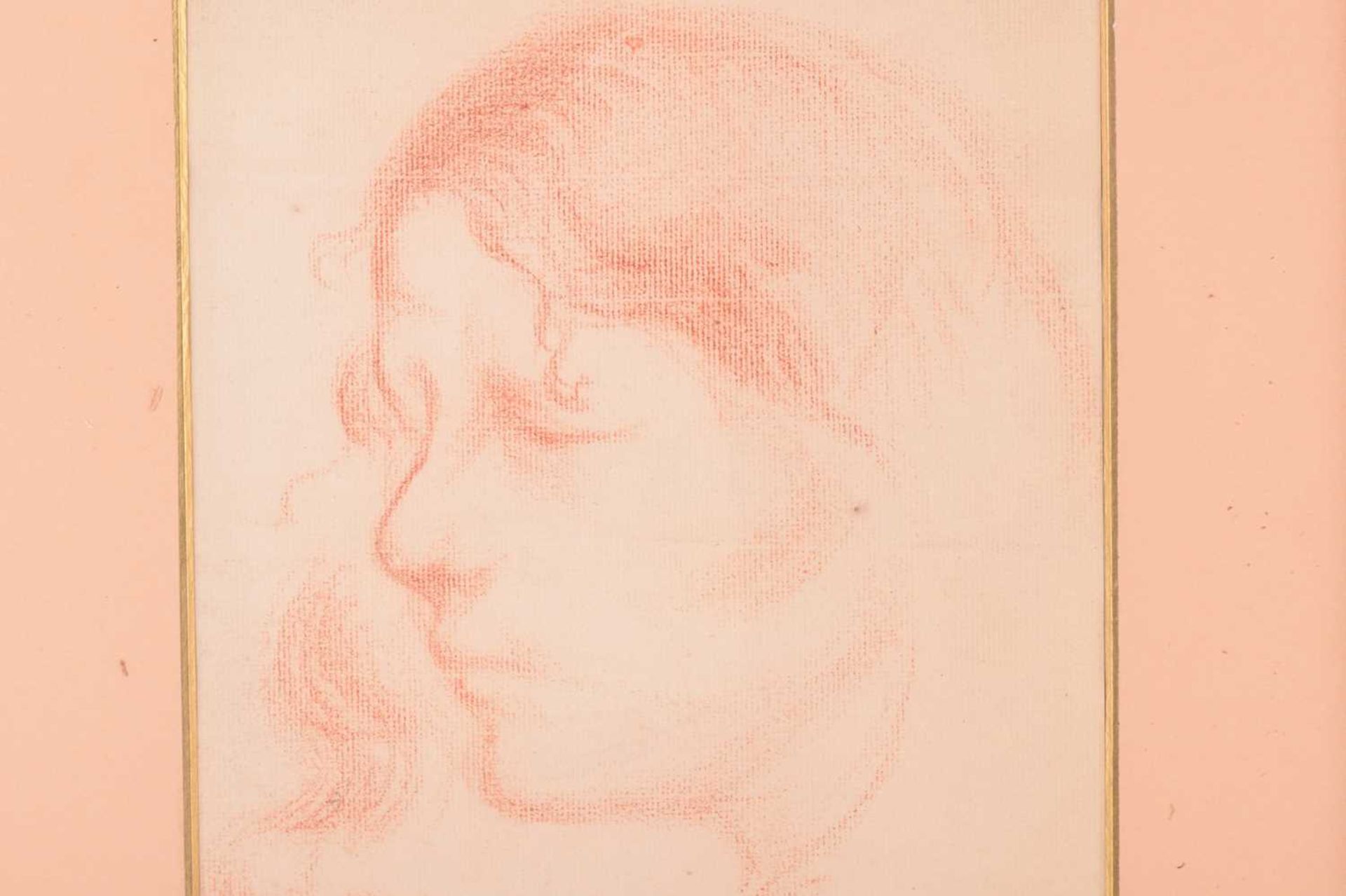 Eugene Carriere (1849 - 1906), Study of a girl, red chalk on laid paper, ink stamp verso, 28.5 x - Image 2 of 12