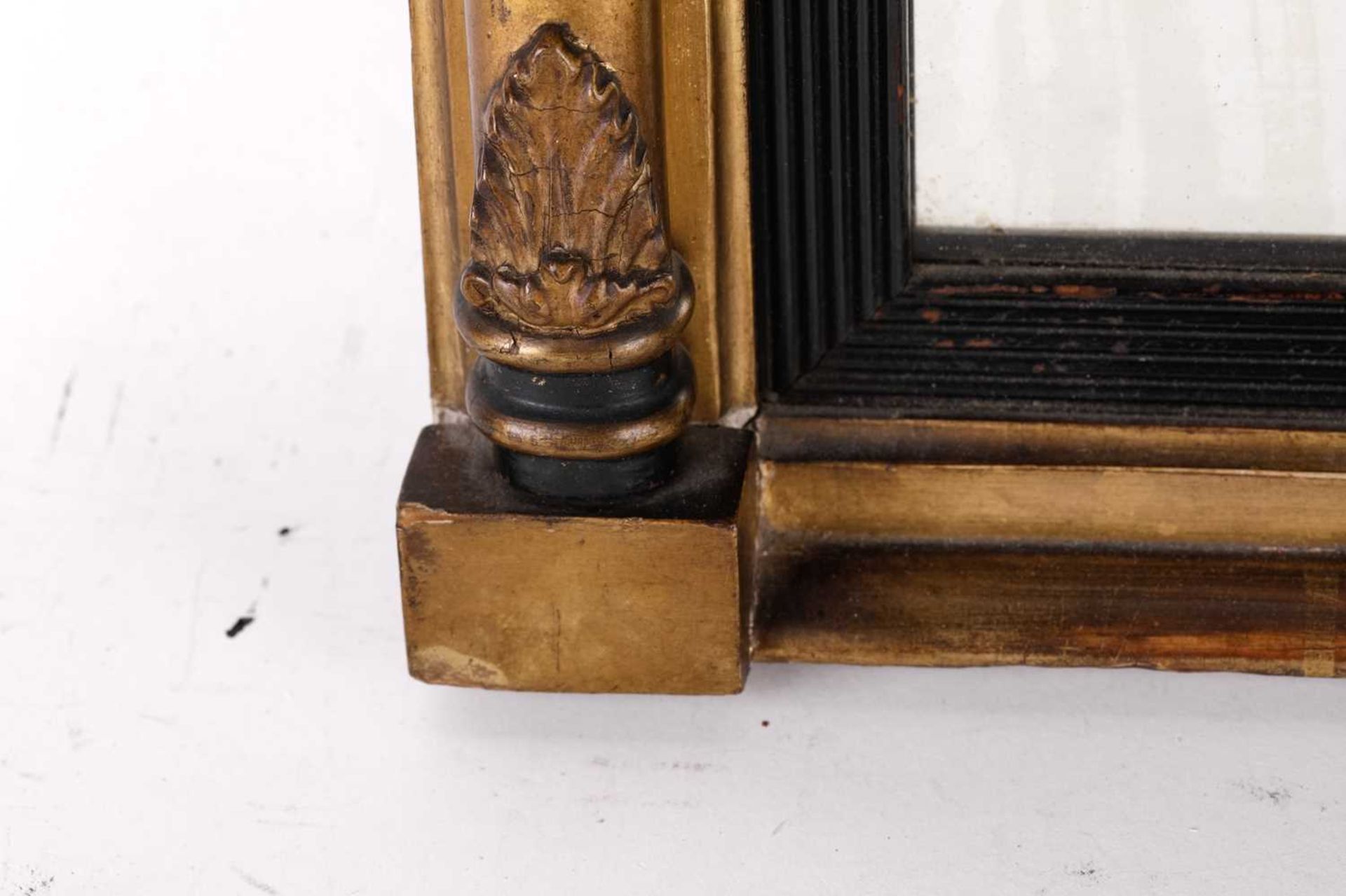 A Regency carved wood and gilt gesso pier glass, the inverted breakfront frame with sphere set - Image 2 of 9