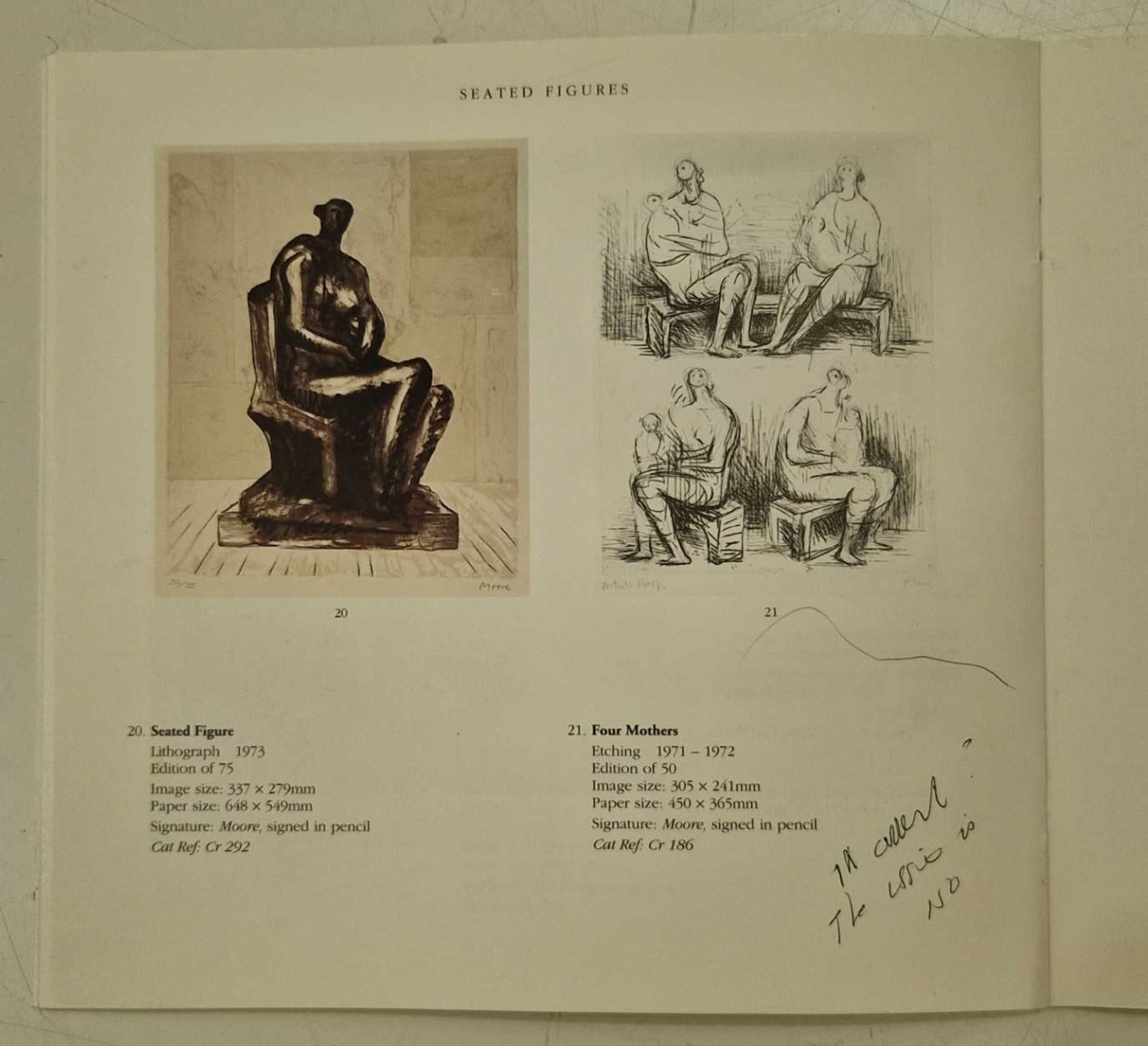 Henry Moore (1898 - 1986), Four Mothers, signed and numbered 5/100 in pencil, etching, plate 30 x 23 - Image 11 of 12