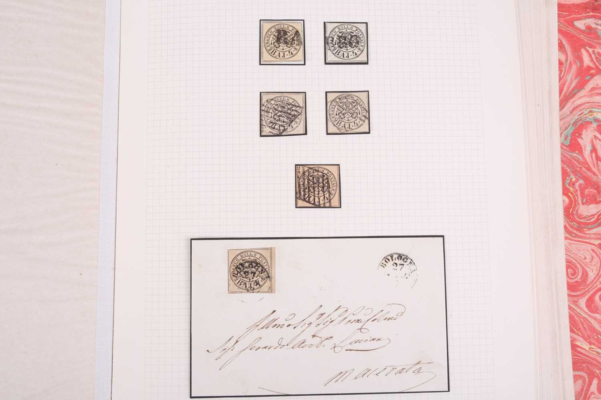 Philately; Italian States, 19th century, a good presentation album to include postal history - Image 19 of 53