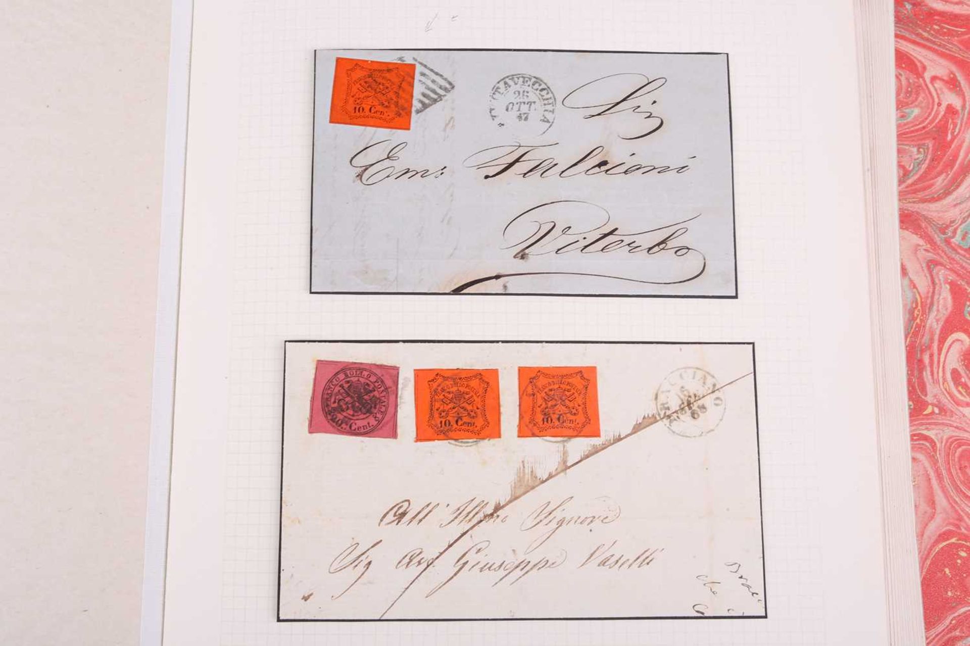 Philately; Italian States, 19th century, a good presentation album to include postal history - Image 39 of 53