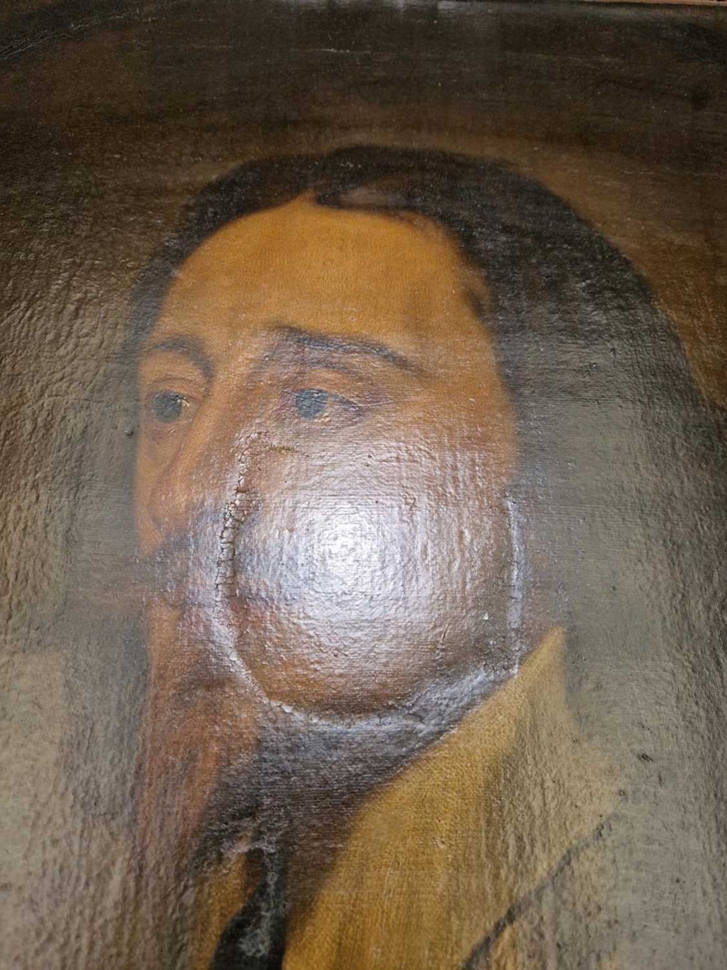 After Sir Anthony van Dyck, bust-length portrait of King Charles I, oil on canvas, 68 x 56 cm, in an - Image 10 of 12