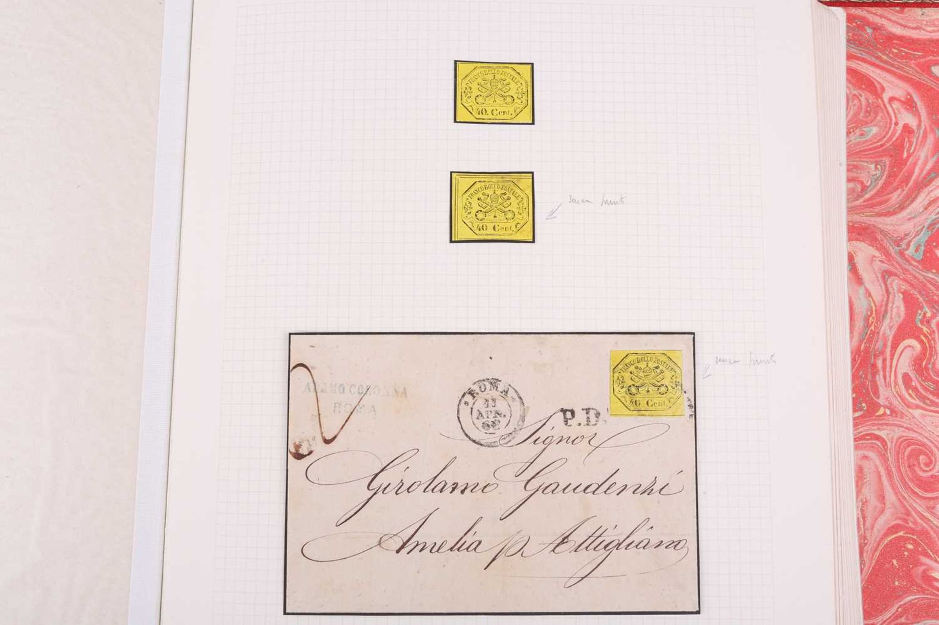 Philately; Italian States, 19th century, a good presentation album to include postal history - Image 37 of 53