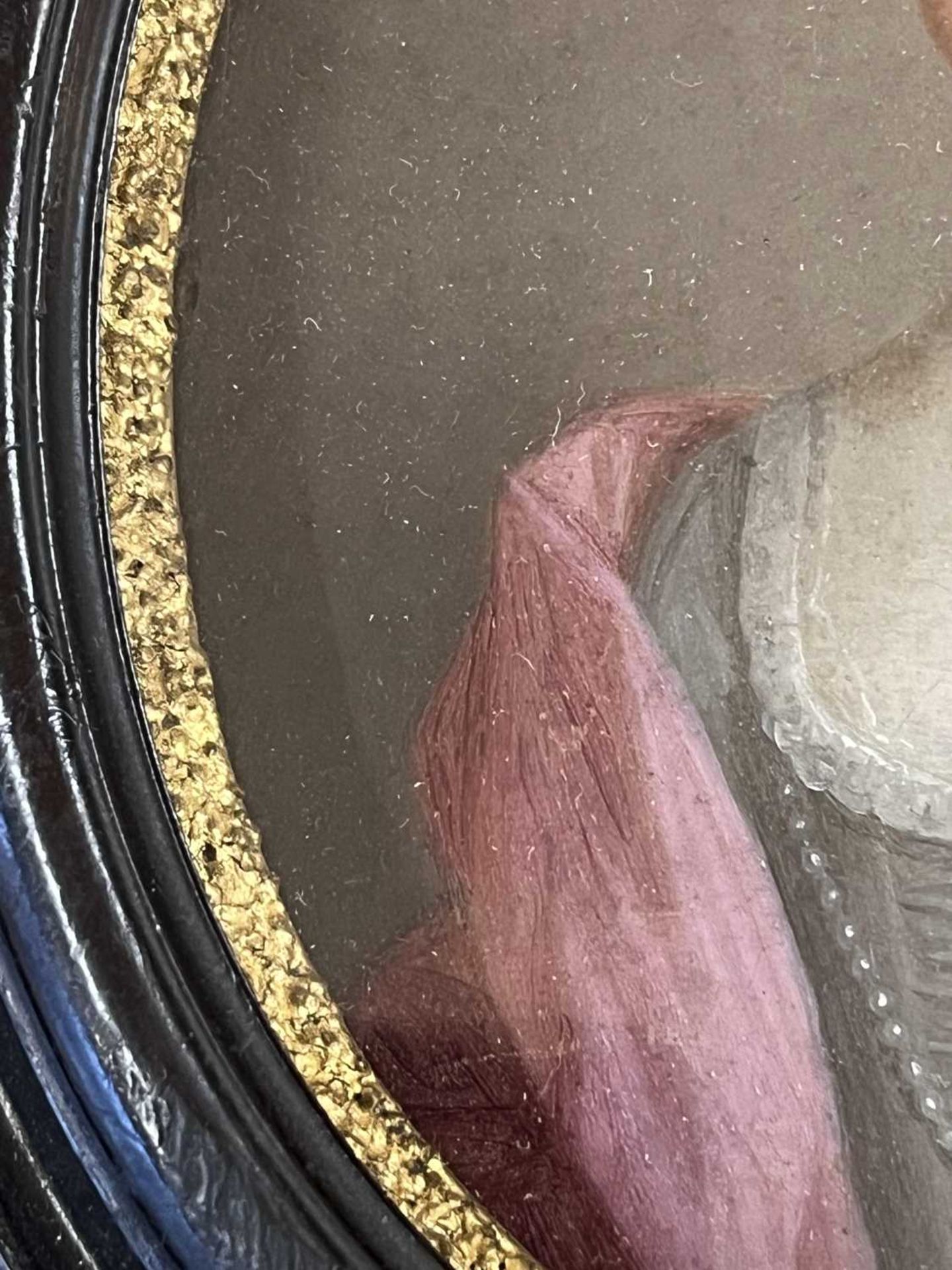 18th-century school, an oval portrait miniature of a lady, oil on copper, the sitter named verso - Image 8 of 14